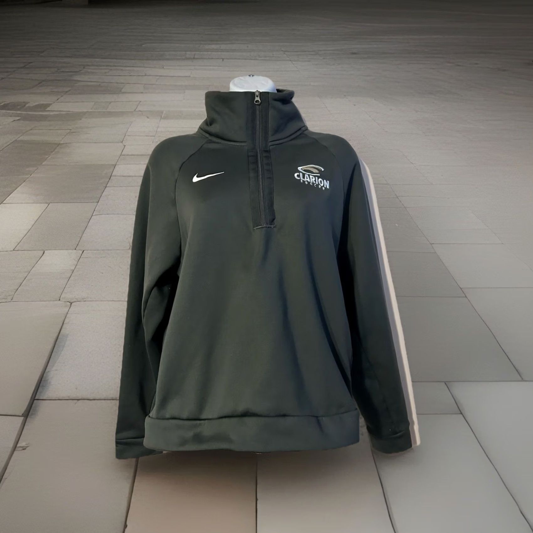 Nike Nike Clarion University Soccer Women's 1/4 Zip Dark Gray Pullover Jacket - Women's Medium Size M / US 6-8 / IT 42-44 - 3 Thumbnail