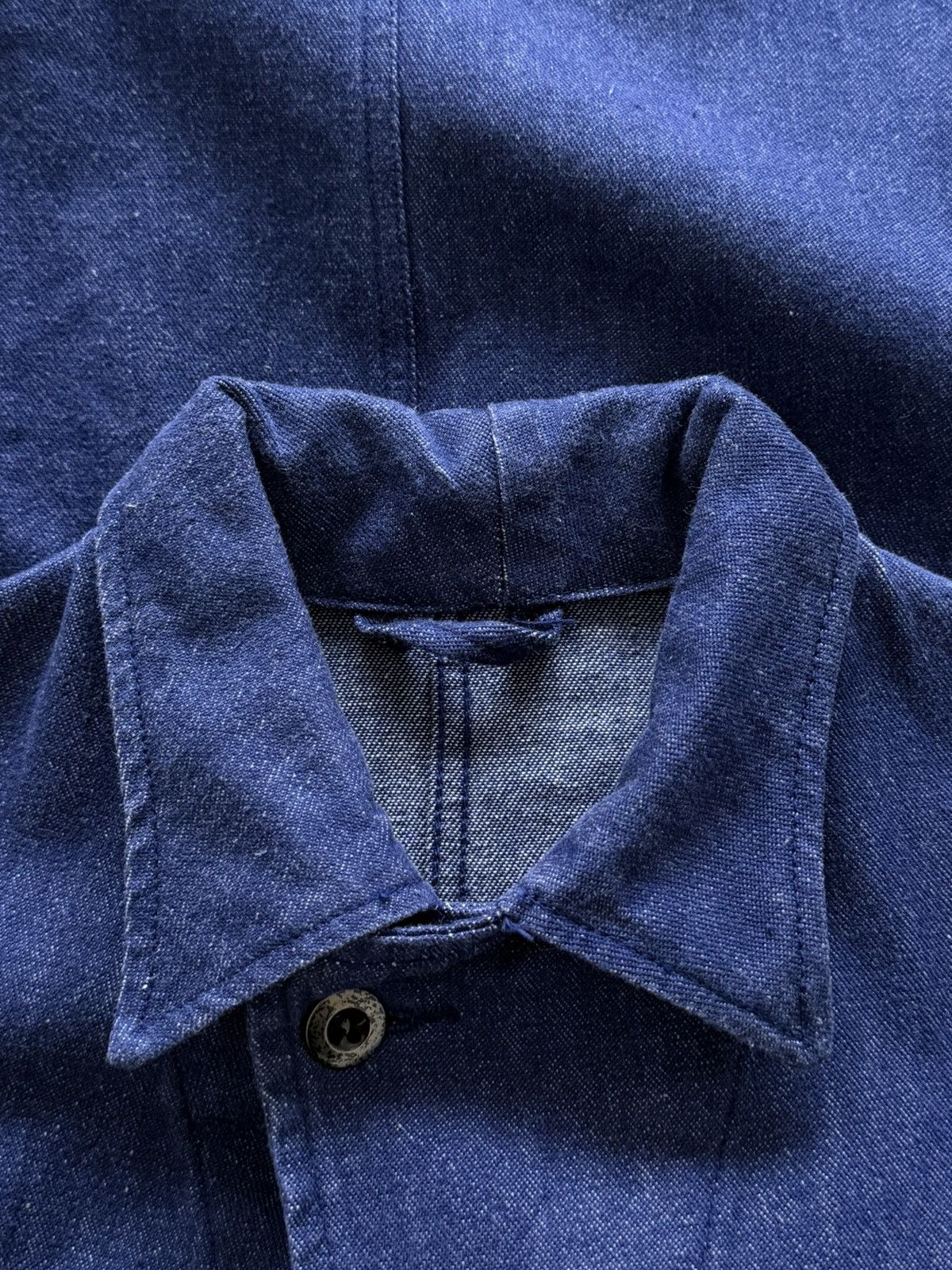 Le Laboureur Vintage 60s French Workwear Denim Sanfor Chore Jacket Size US M / EU 48-50 / 2 - 6 Thumbnail