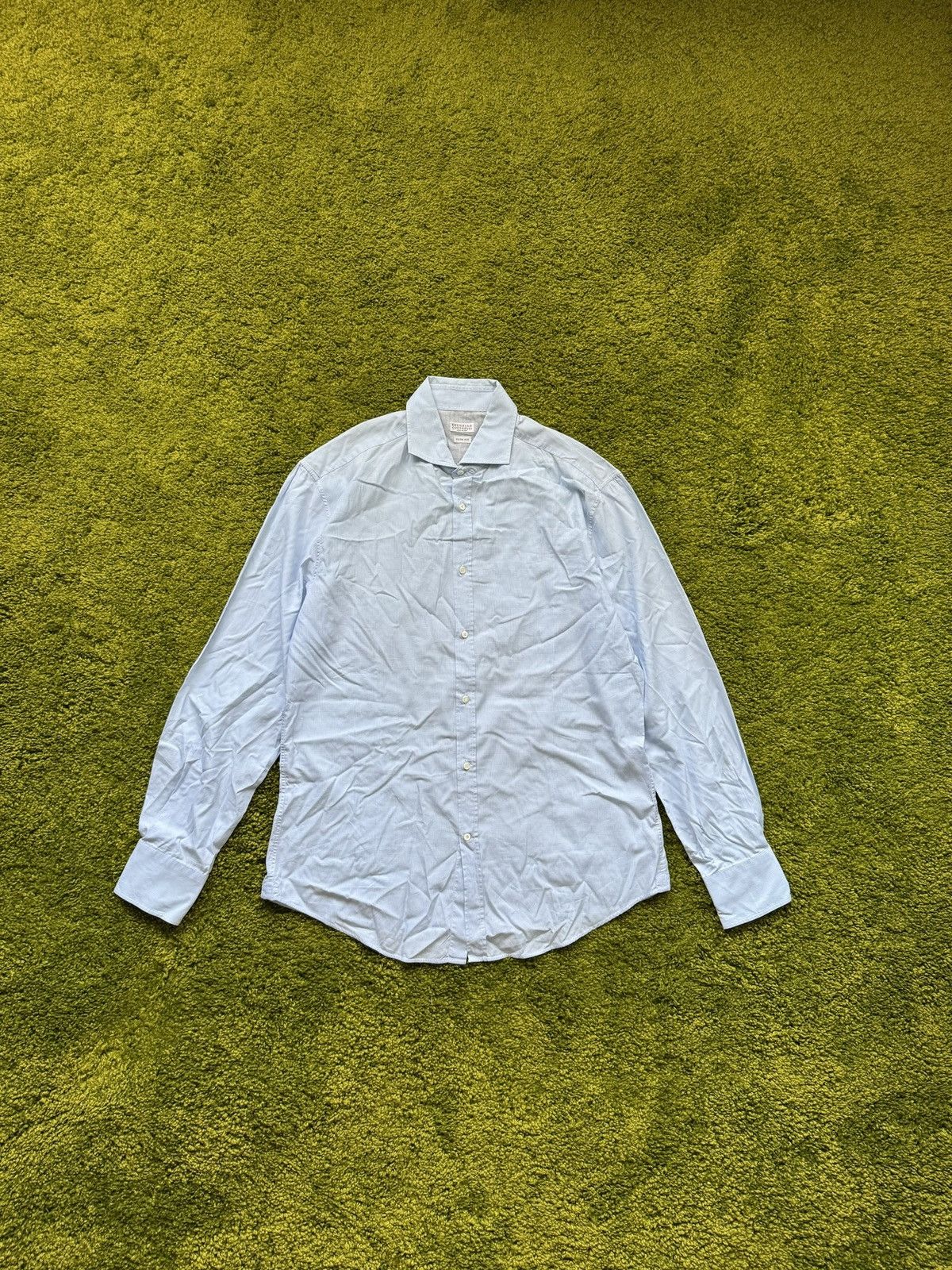 Brunello Cucinelli × Designer Brunello Cucinelli formal buttons up shirt Size US L / EU 52-54 / 3 - 1 Thumbnail