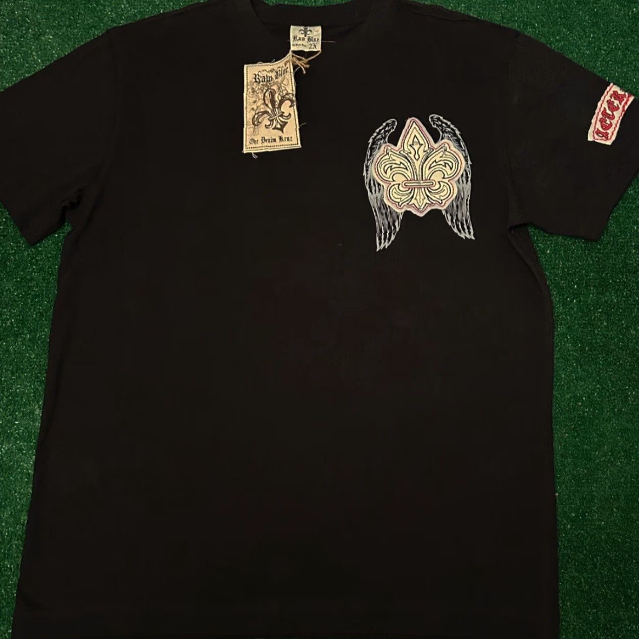 Vintage VINTAGE Raw Blue Cross Wings Big Logo Grunge Punk VTG Shirt Mens 2XL NWT Short Sleeve T-Shirt Regular Size US XXL / EU 58 / 5 - 2 Thumbnail