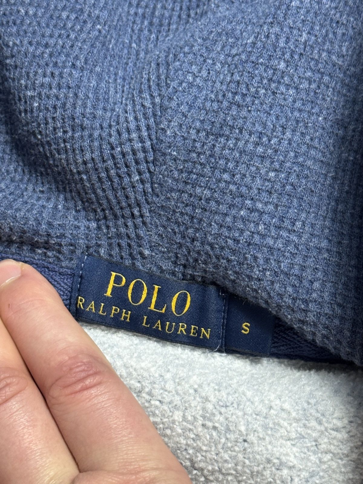 Polo Ralph Lauren × Vintage Y2K Polo Ralph Lauren Blue Zip Up Hoodie Size US S / EU 44-46 / 1 - 4 Thumbnail