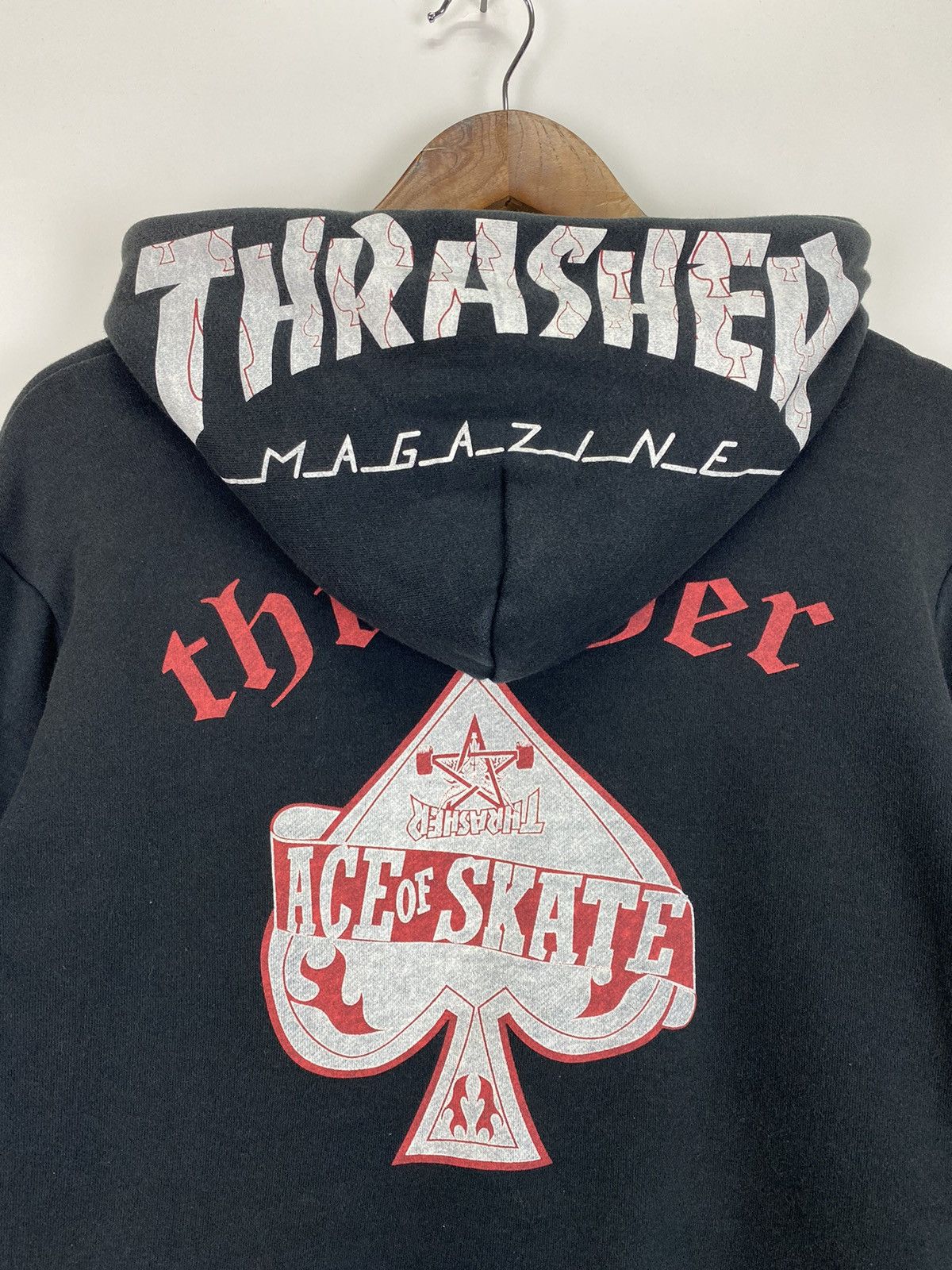 Thrasher × Vintage Vintage Thrasher Ace of Skate hoodie Size US L / EU 52-54 / 3 - 5 Thumbnail