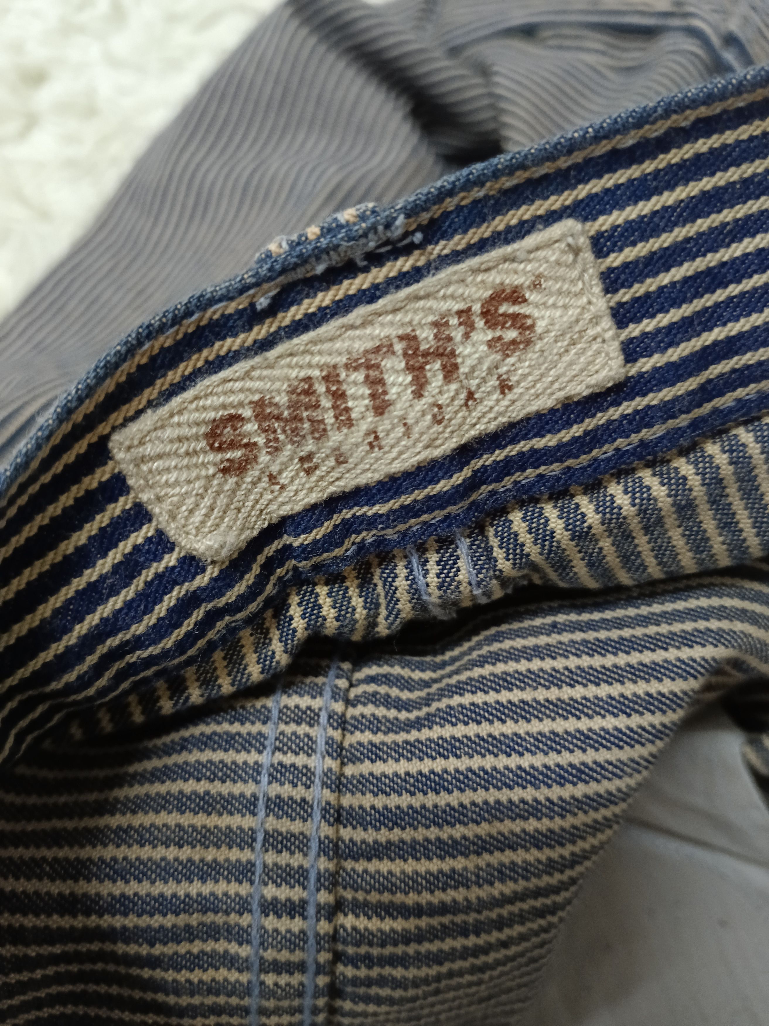 Japanese Brand HiCKORY STRIPE SMITH'S AMERICAN VINTAGE CARGO PANTS Size US 32 / EU 48 - 7 Thumbnail