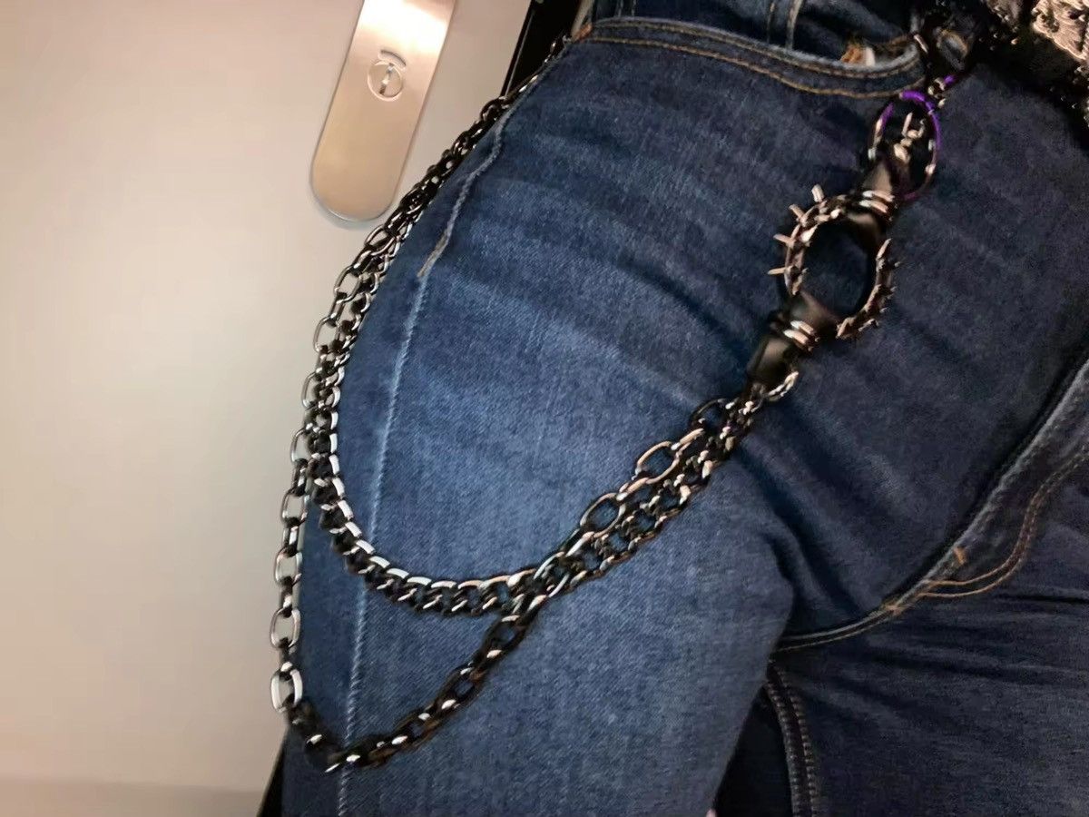 Japanese Brand × Jewelry Two Layers Black Pants Belt Chains Size ONE SIZE - 7 Thumbnail