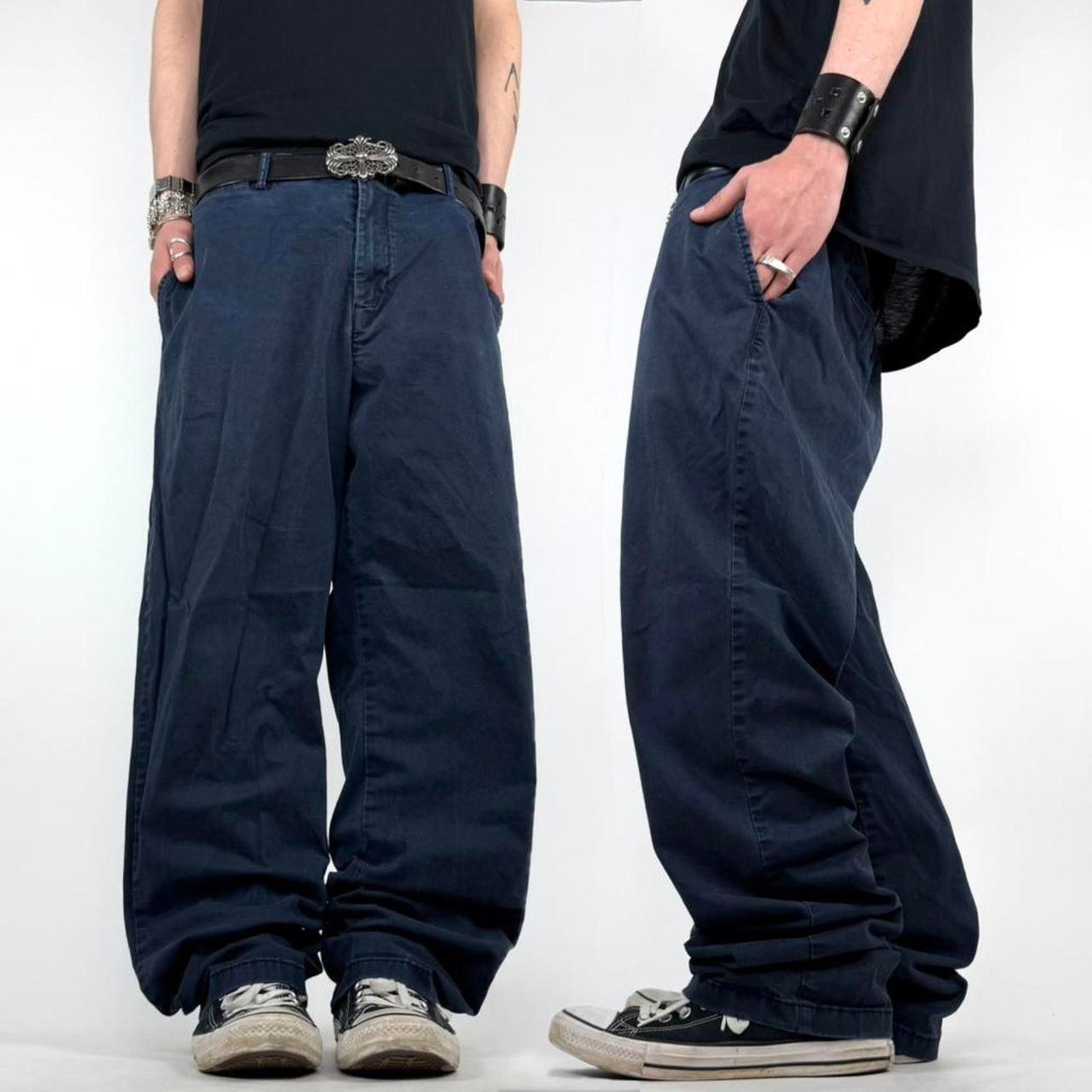 Dickies VINTAGE Dickies Baggy Wide-Leg Carpenter Jeans Pant 34x30 