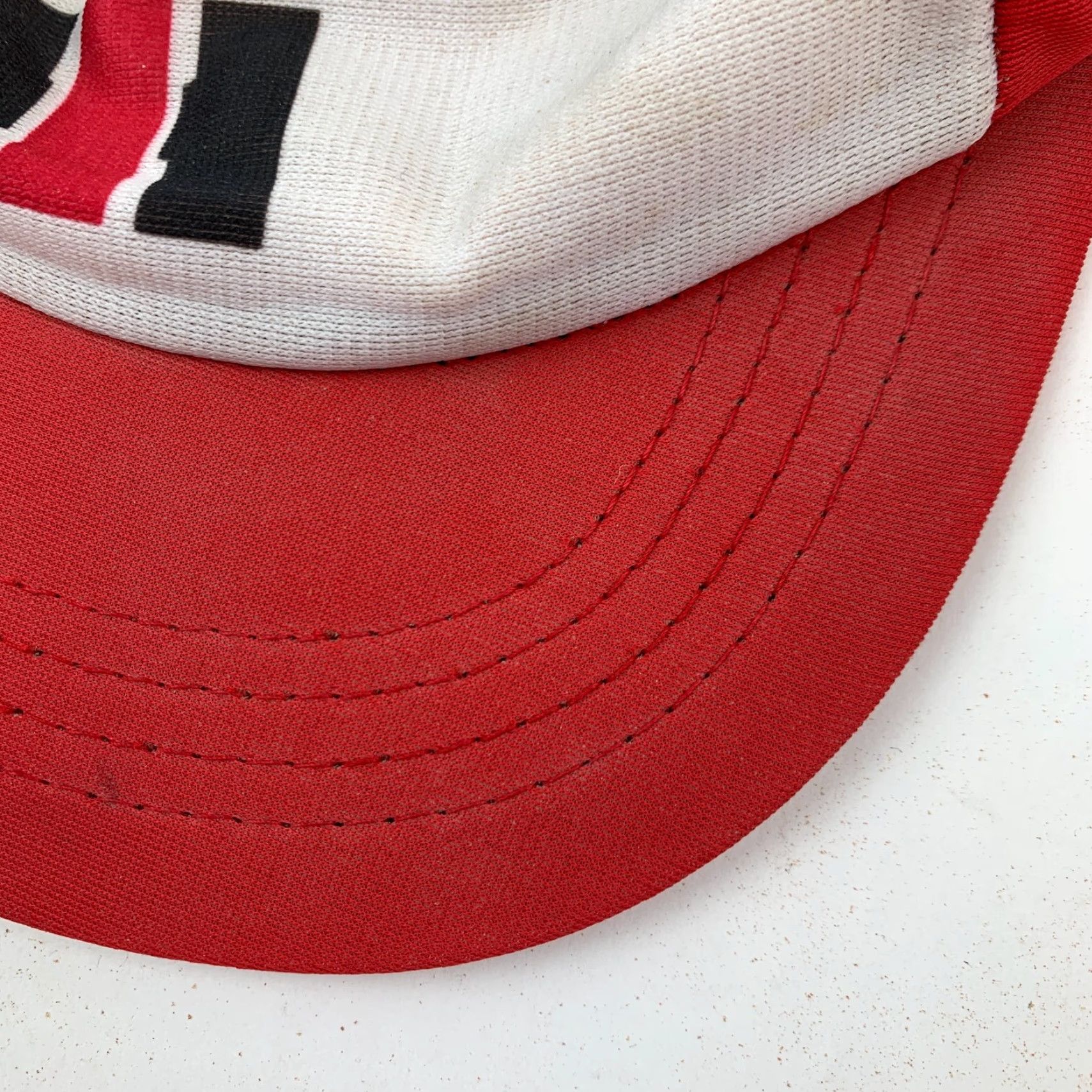 Vintage Rossville Truck & Tractor Co. Red White Snapback Trucker Hat Cap Hat Size ONE SIZE - 4 Thumbnail