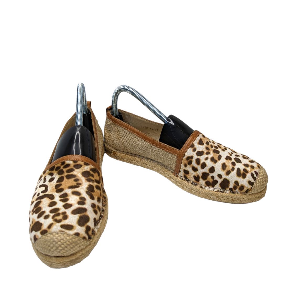 Stuart Weitzman Cheetah print leather espadrilles sz 38 (US sz 7) Size US 8 / IT 38 - 2 Thumbnail