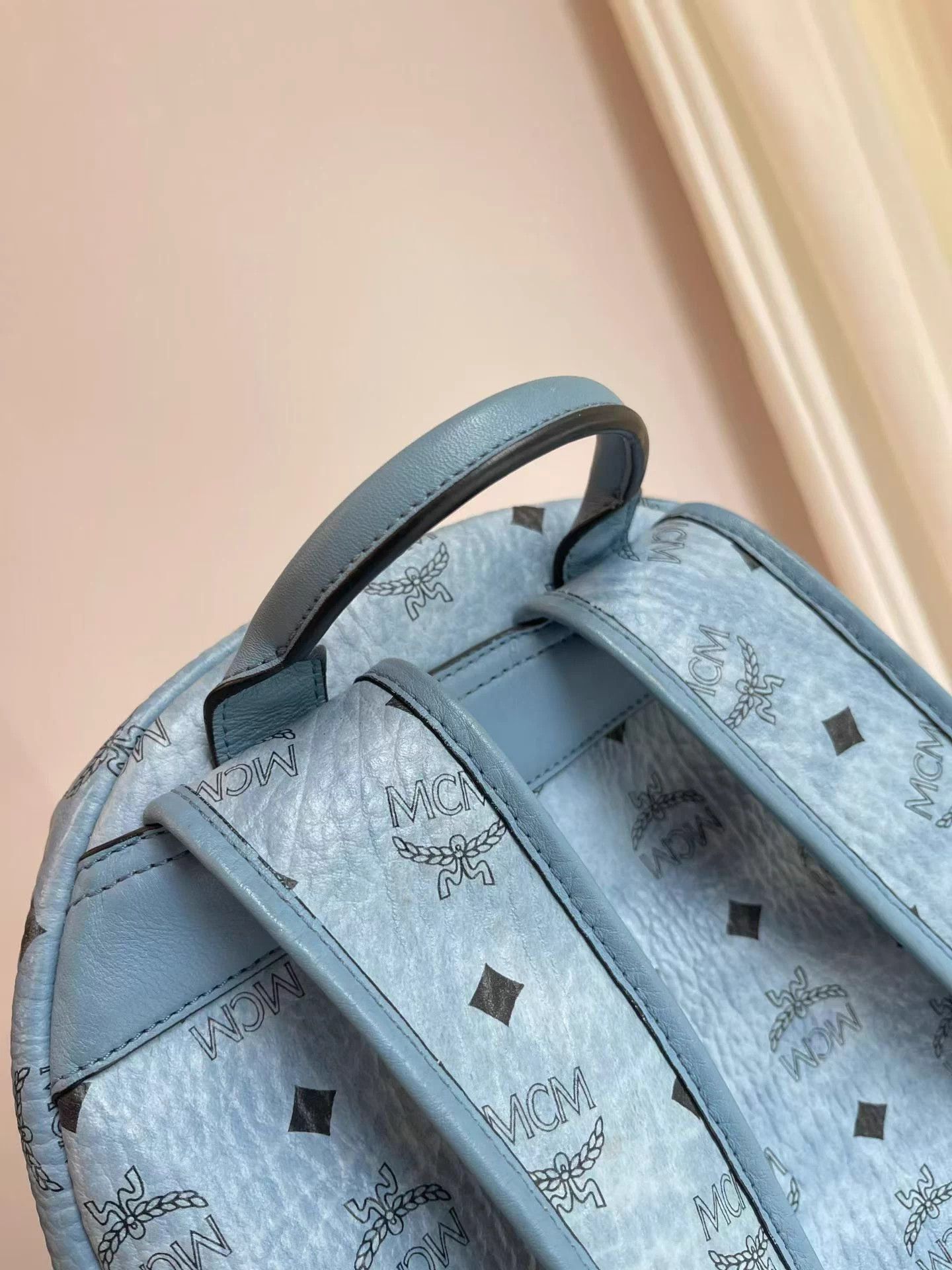 MCM MCM Blue Medium Classic Backpack 33x40x15 Near New Size ONE SIZE - 7 Thumbnail