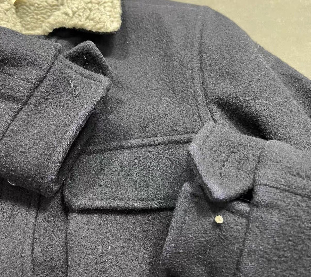 N.Hoolywood N.HOOLYWOOD Daisuke Obana Wool & Boa Fleece Jacket J16 Size US XS / EU 42 / 0 - 8 Thumbnail