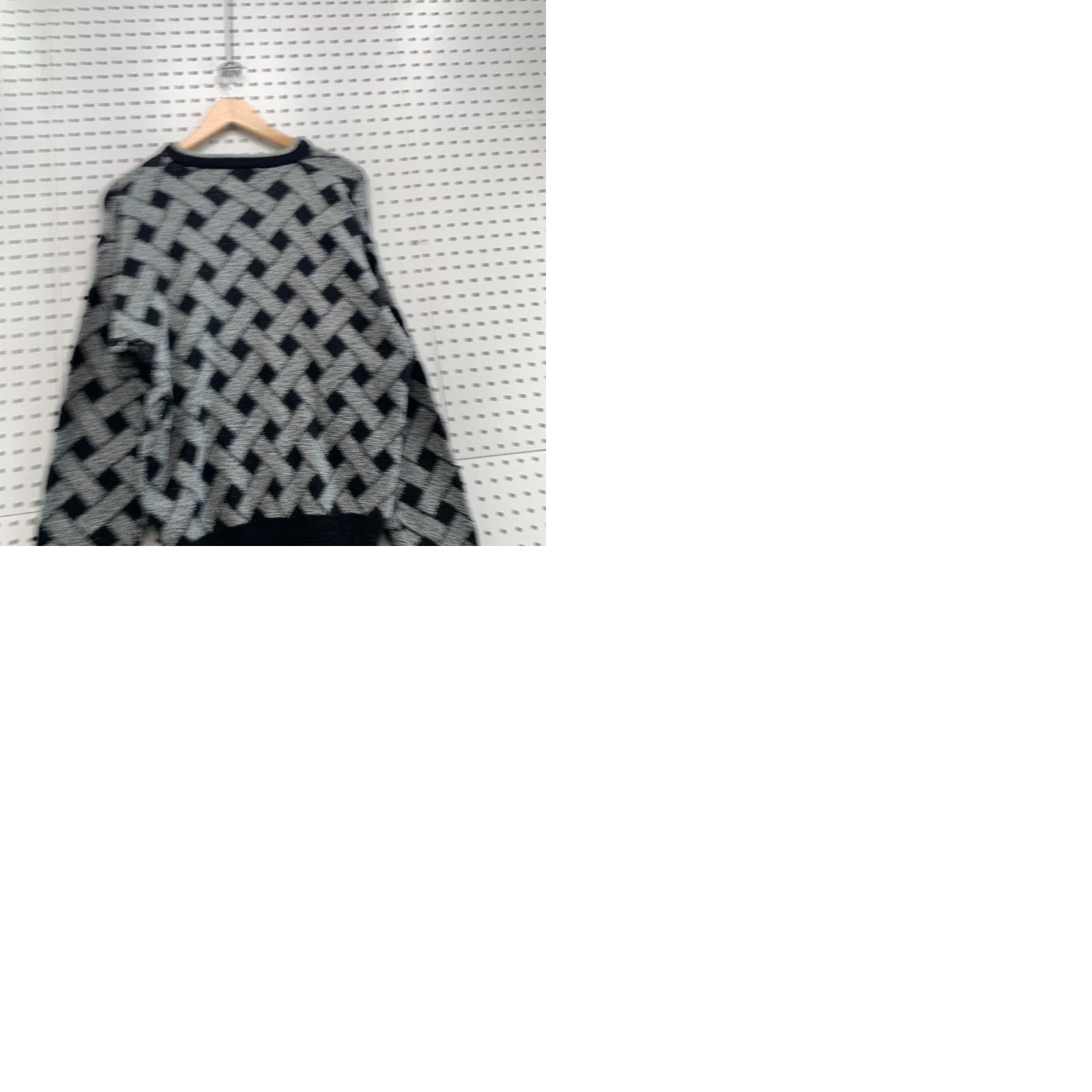 Vintage VINTAGE Limited Editions By Expressions Sweater Black Gray Weave Womens Large Size L / US 10 / IT 46 - 9 Thumbnail