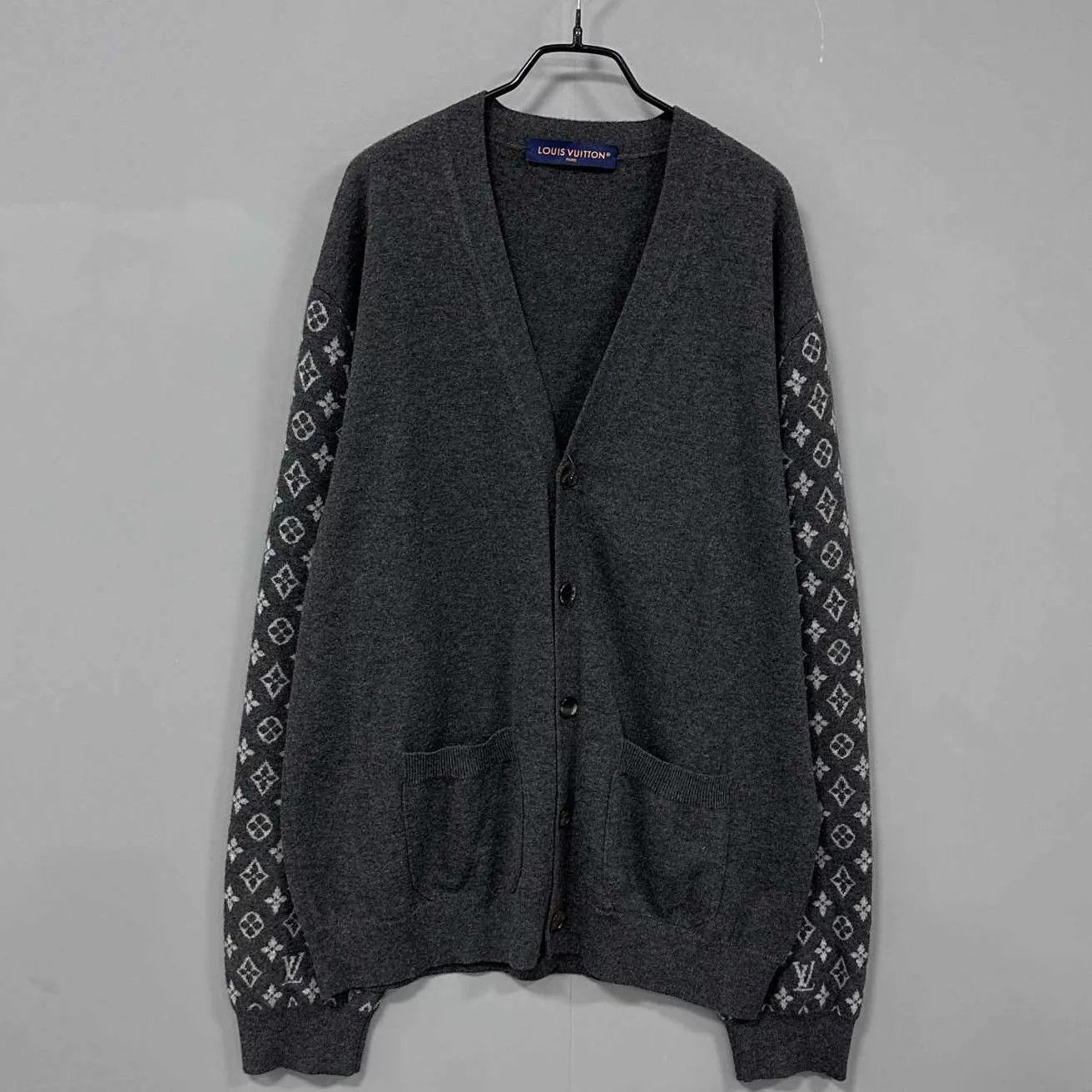 Louis Vuitton LV Full Print Wool Cardigan 99 New XL Size US XL / EU 56 / 4 - 1 Thumbnail