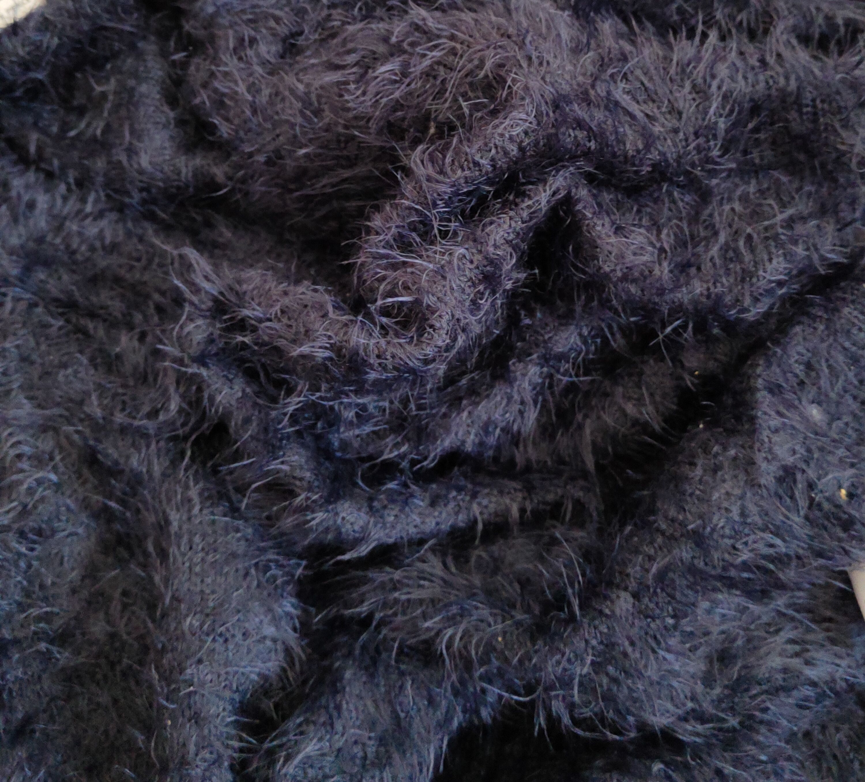 Homespun Knitwear E Hypen World Gallery Navy Fur Mohair Knitwear #S2029 Size S / US 4 / IT 40 - 10 Thumbnail