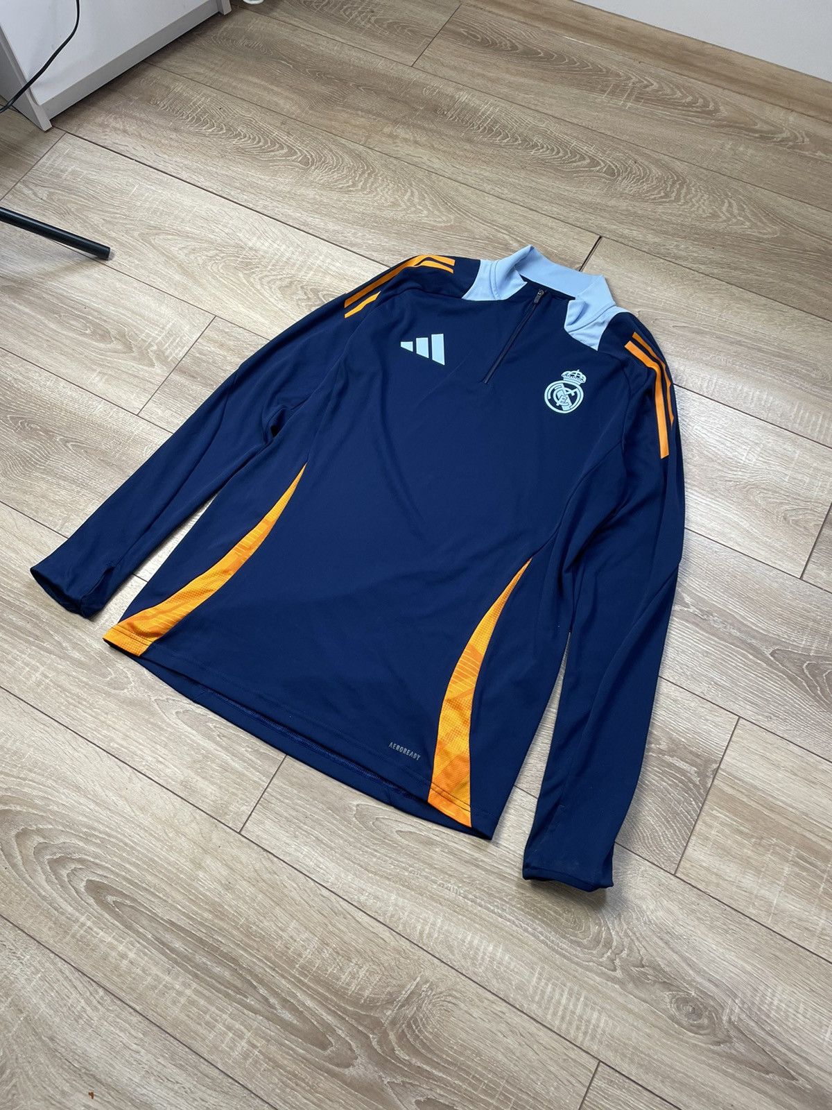 Adidas 2024-25 Real Madrid adidas 1/4 Zip Training Top Size l Size US L / EU 52-54 / 3 - 2 Thumbnail
