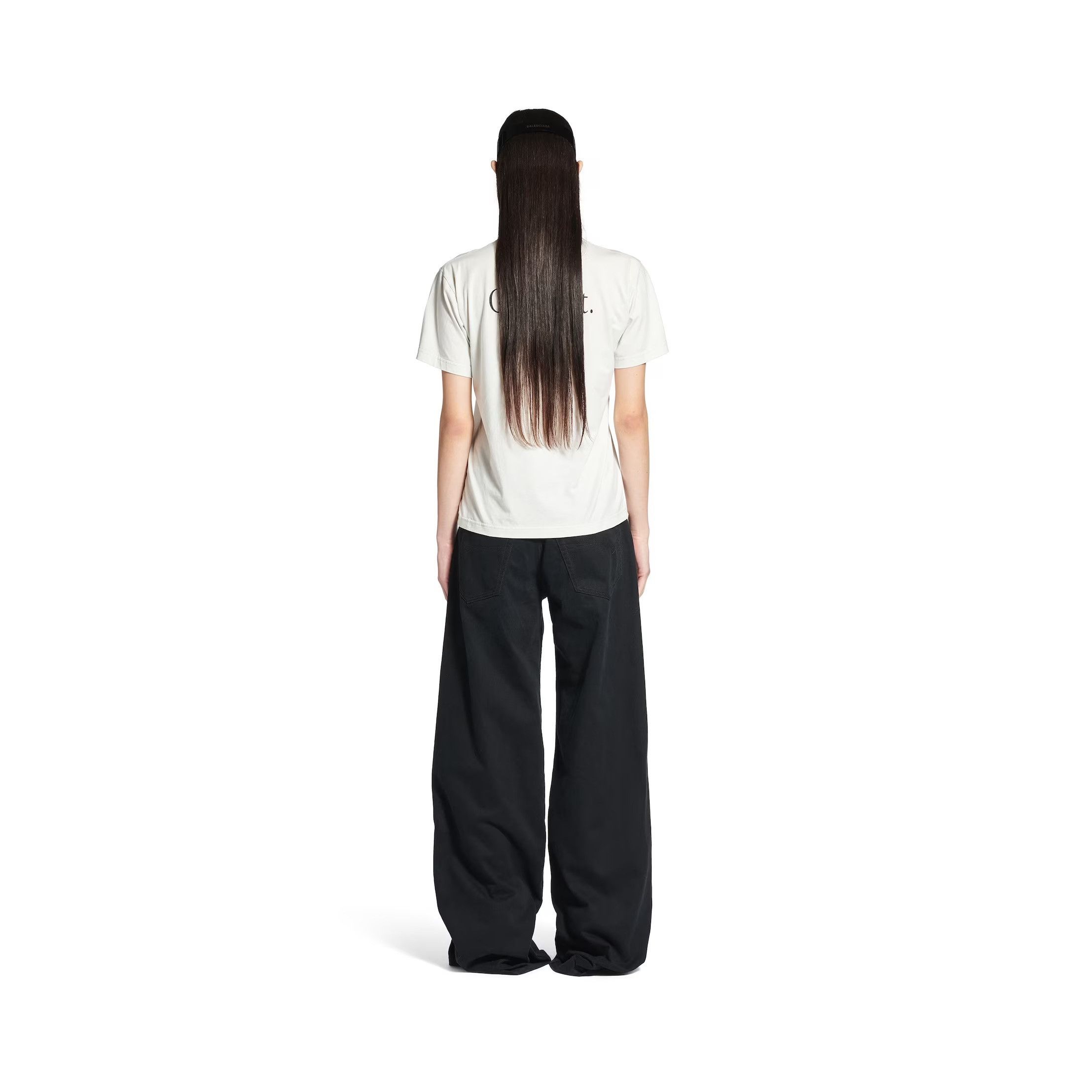 Balenciaga o1tr1nto0526 Knife Pump T-Shirt Small Fit in Dirty White Size L / US 10 / IT 46 - 5 Thumbnail