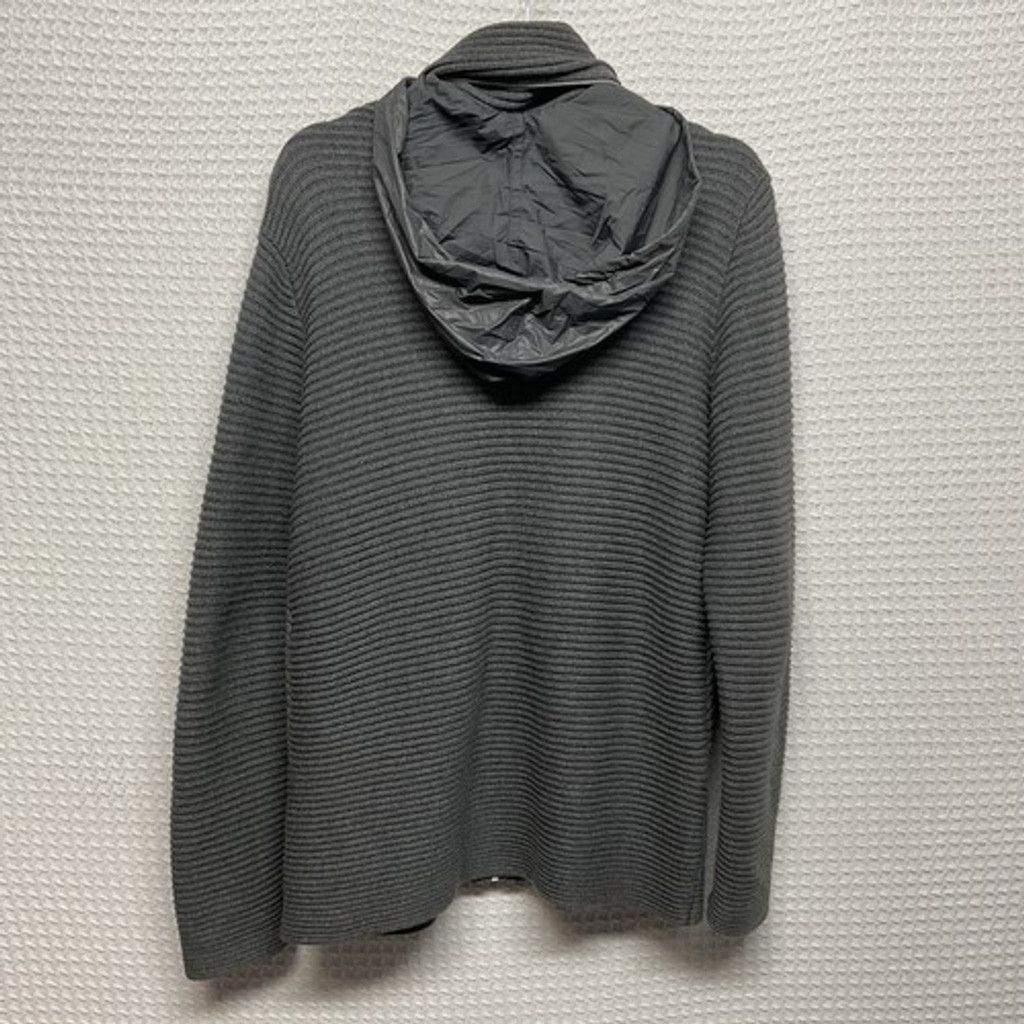 Armani Exchange Armani Exchange Hooded Ribbed Full Zip Jacket Sweater Men M Size US M / EU 48-50 / 2 - 8 Thumbnail