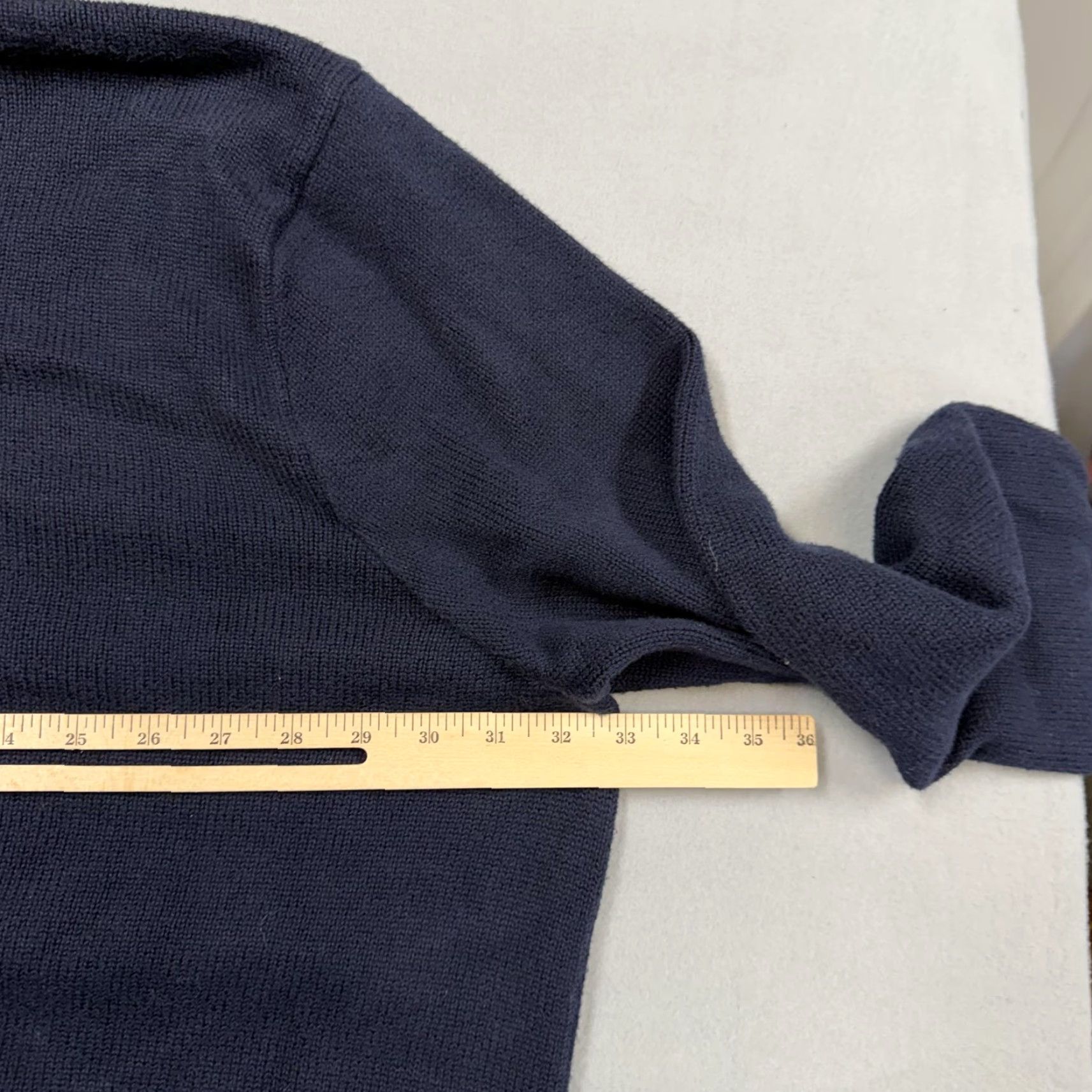 Polo Ralph Lauren VINTAGE Polo Ralph Lauren Sweater Mens Big 4X Blue 1/4 Zip Mock Neck Knit Pullover Pony Size US XXL / EU 58 / 5 - 5 Thumbnail