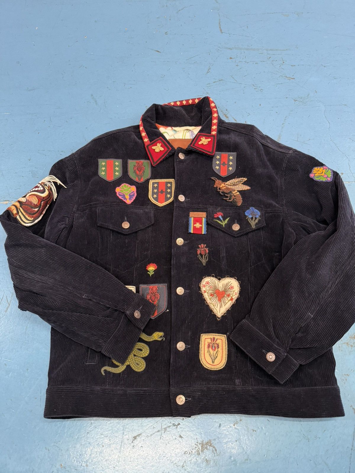 Gucci GUCCI CORDUROY PATCH WORK JACKET Size US M / EU 48-50 / 2 - 1 Thumbnail