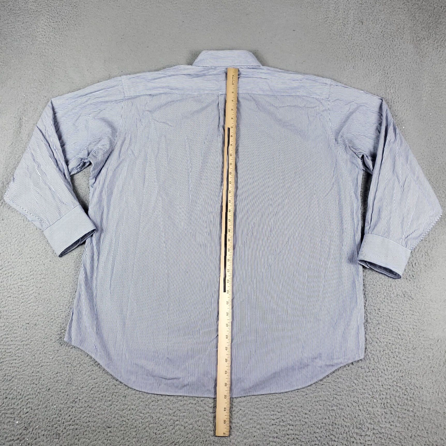 Tommy Hilfiger Tommy Hilfiger Shirt Mens XL Blue Striped Button-Up Long Sleeve Casual Classic Size US XL / EU 56 / 4 - 6 Thumbnail