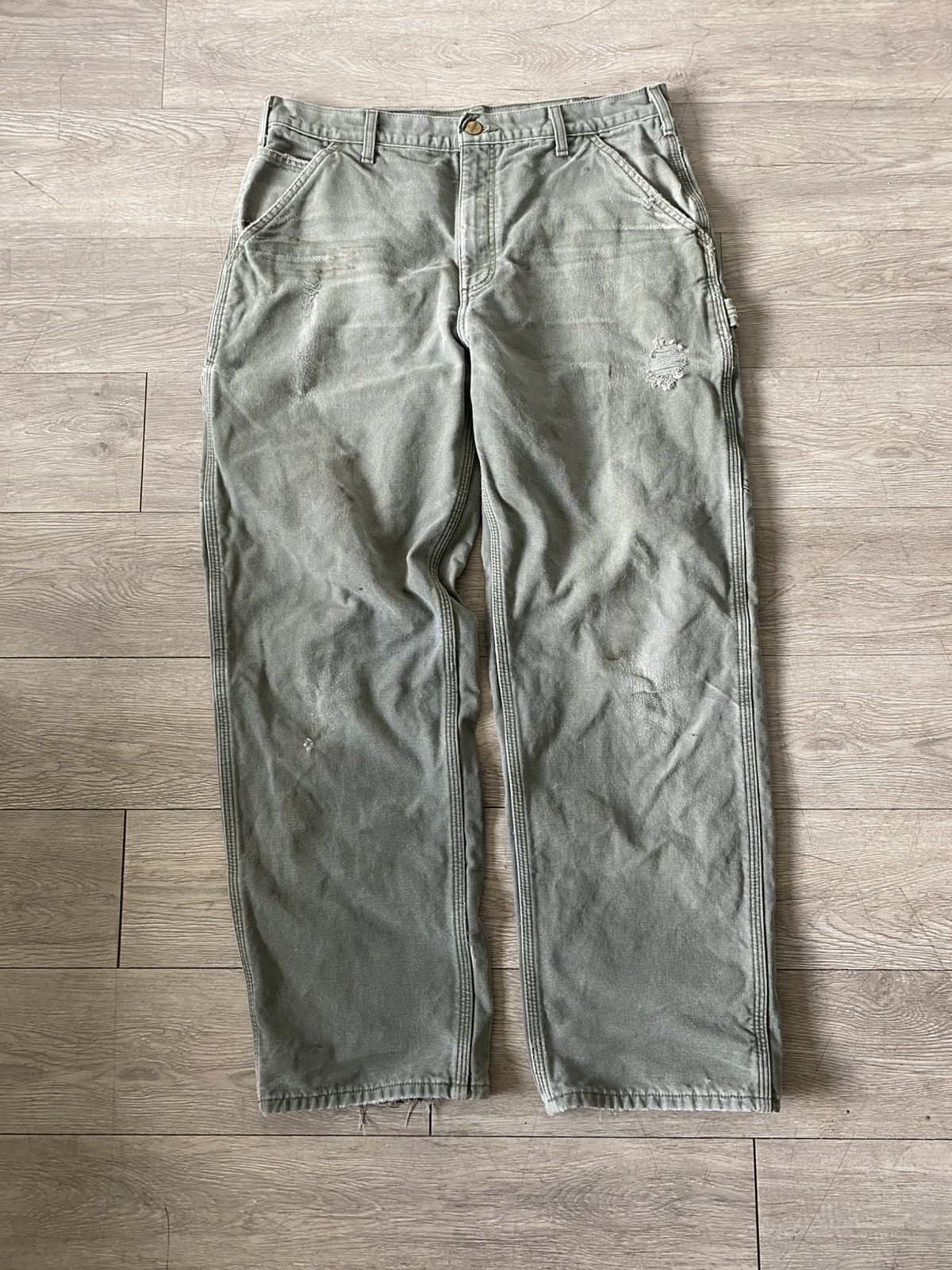 Carhartt × Vintage Distressed Carharrt Carpenters Size US 32 / EU 48 - 1 Thumbnail