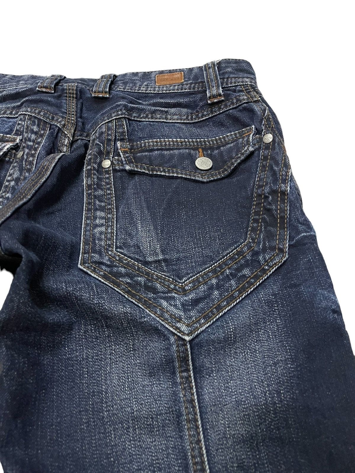 Hysteric Glamour × Nicole Club Nicole Club Ezyme Laser Wash Claw Mark Studded Jeans Size US 30 / EU 46 - 11 Thumbnail