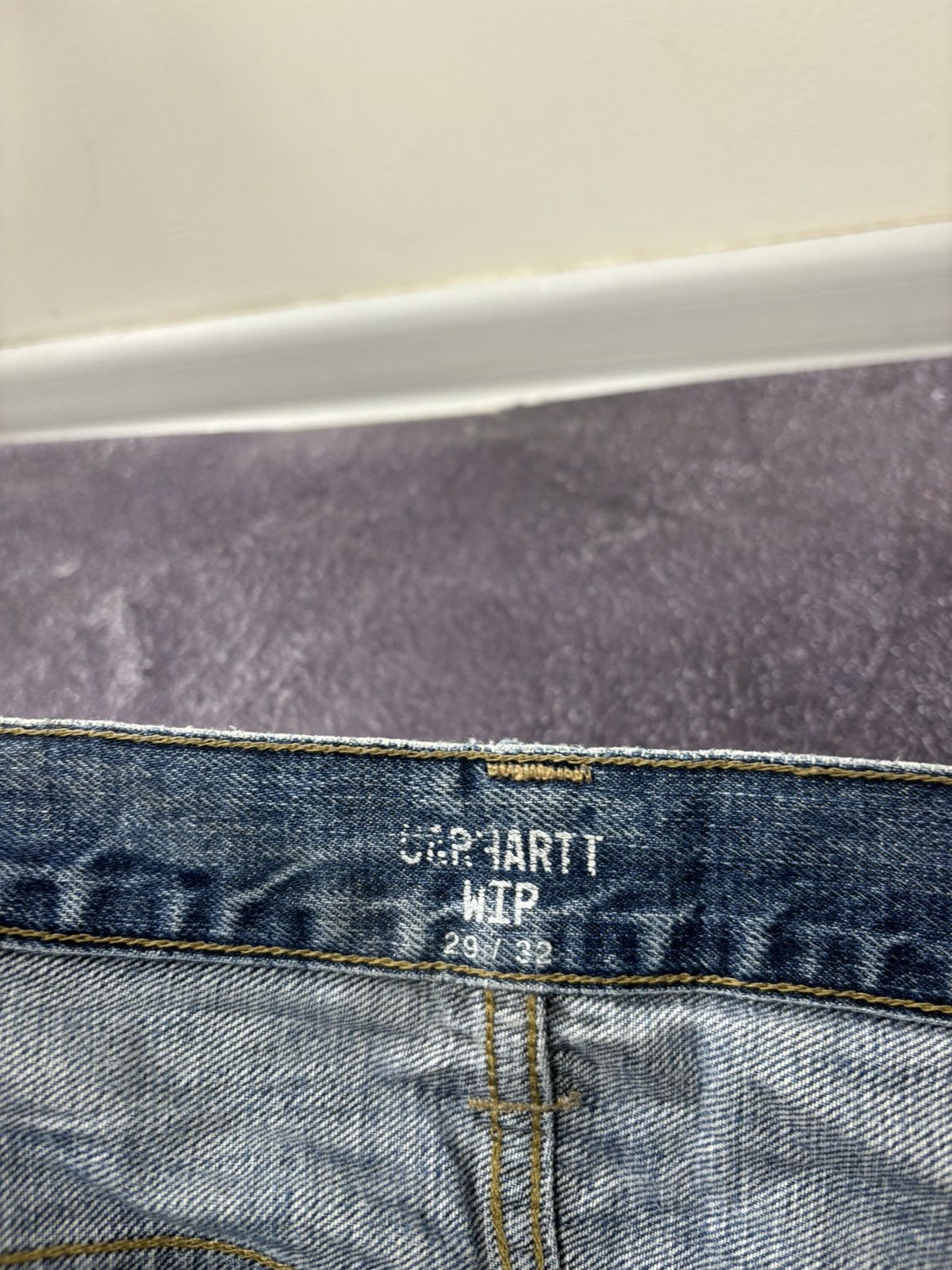 Carhartt Vintage Carhartt Denim Blue Work Hype Slim Klondike Jeans Size US 29 - 16 Thumbnail