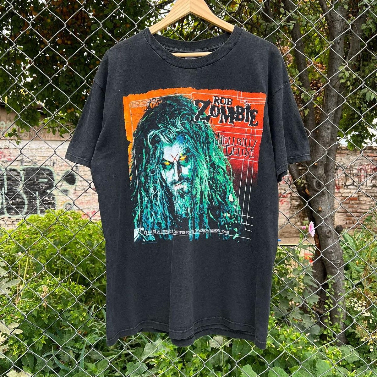 image of Band Tees x Vintage Rob Zombie Hellbilly Deluxe Band Tee in Black, Men's (Size XL)