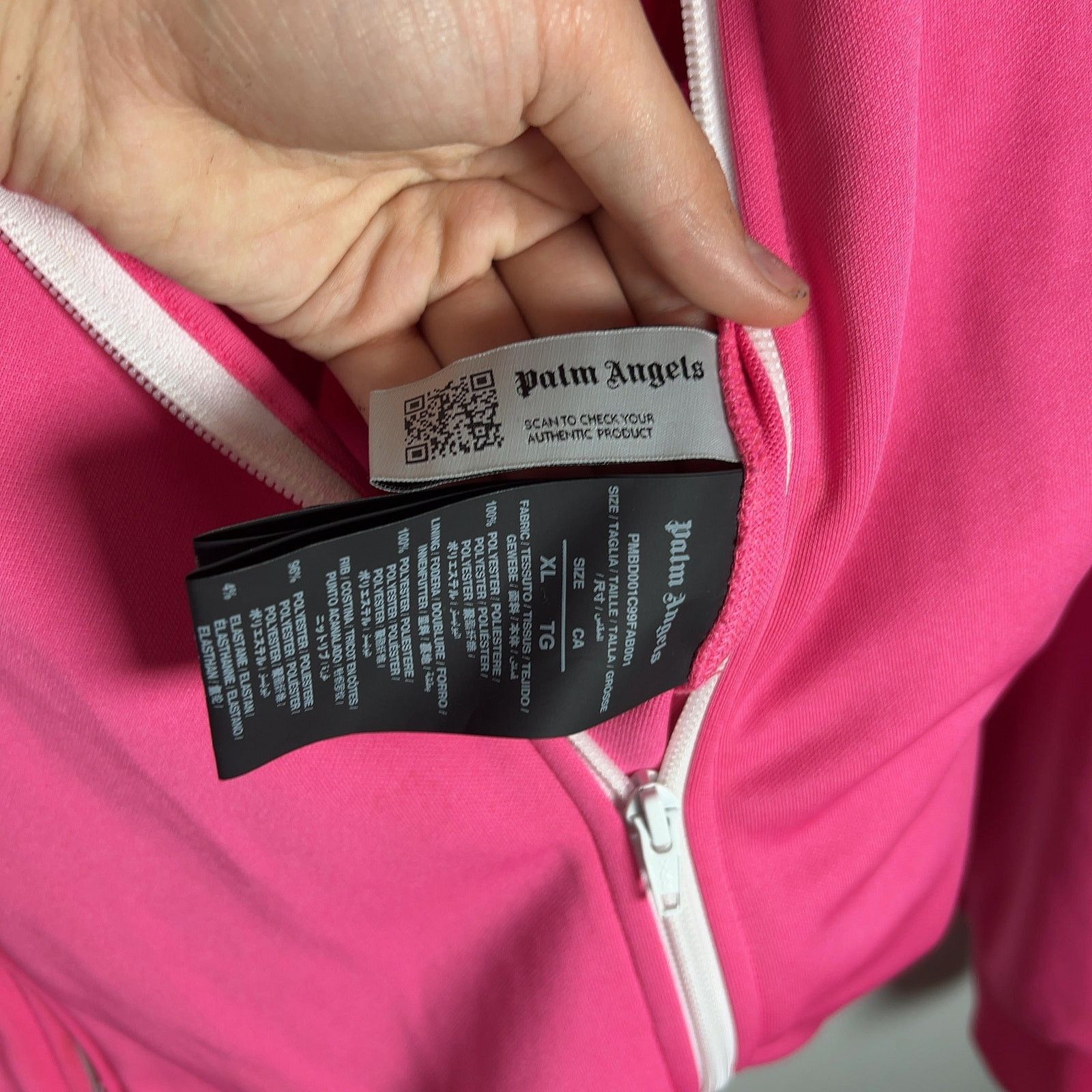 Palm Angels Palm Angels Hot Pink Track Jacket Size US XL / EU 56 / 4 - 6 Thumbnail