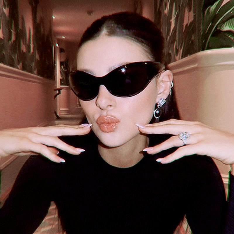 Electric Visual Punk Street ins style custom avant-garde sunglasses Size ONE SIZE - 3 Thumbnail