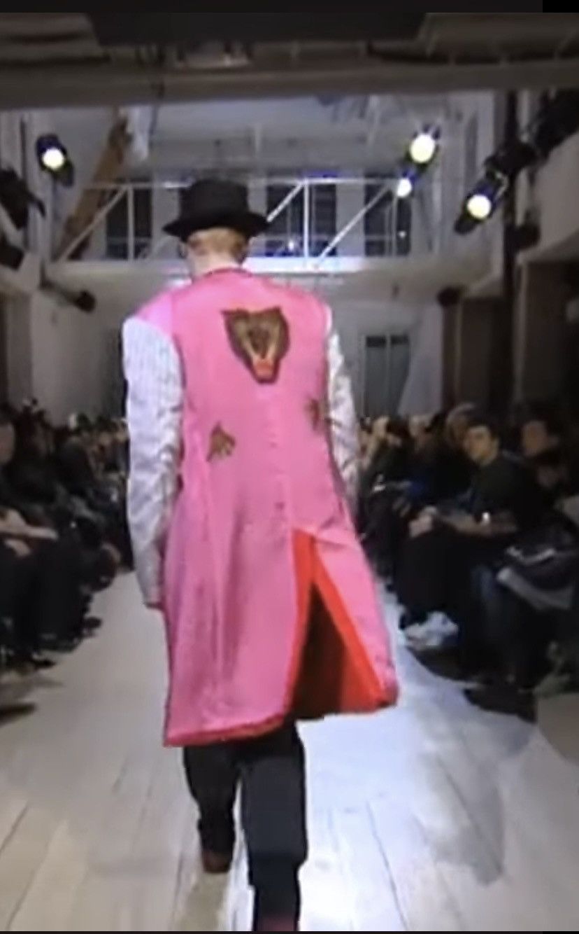 Yohji Yamamoto YYPH 🇯🇵 Pink Wool Yuzen Dyed Wolf Reversible Chester coat 3 Size US L / EU 52-54 / 3 - 15 Thumbnail