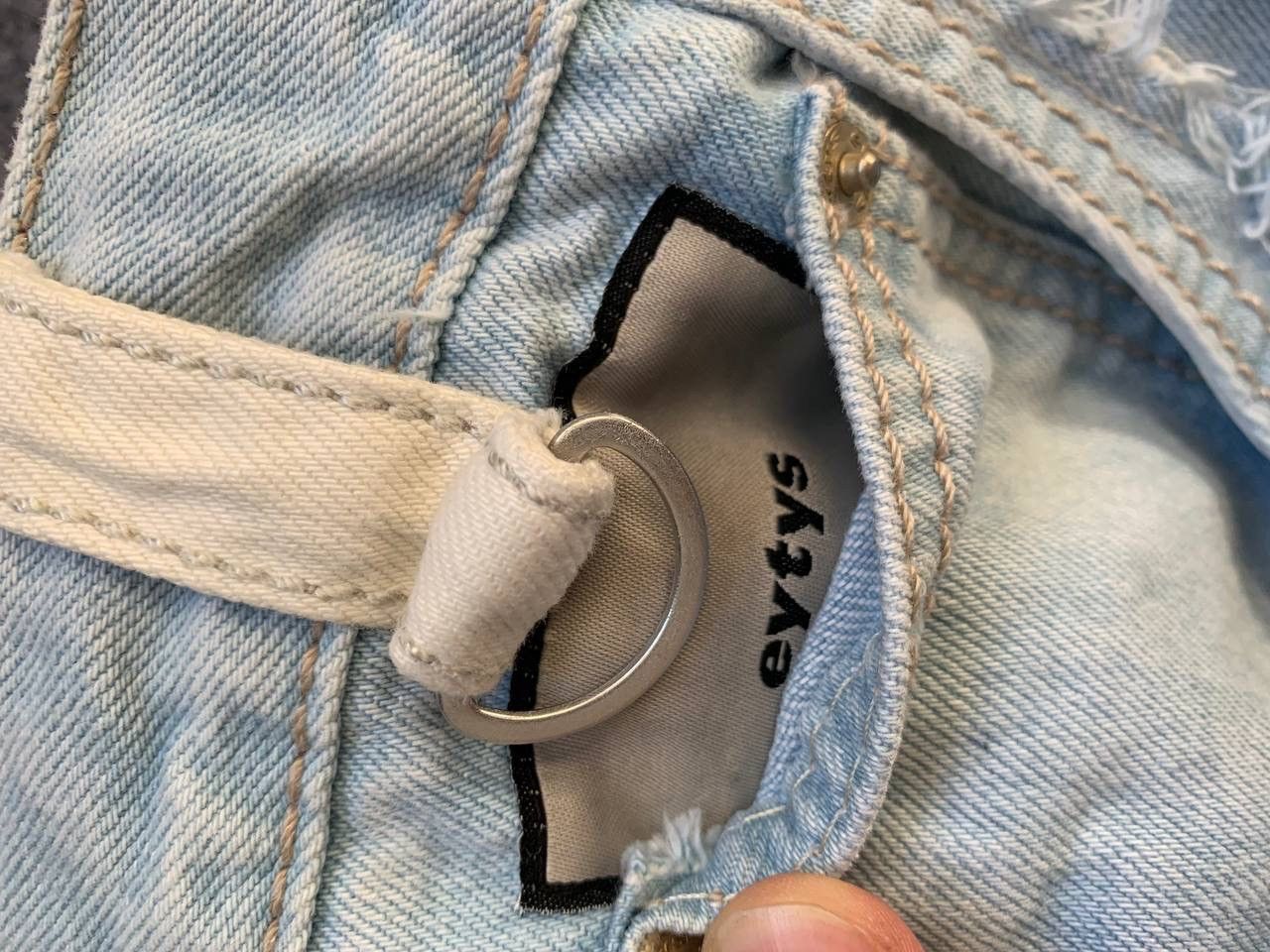 Eytys Benz Blue Patchwork Jeans W32 L34 Size US 32 / EU 48 - 4 Thumbnail