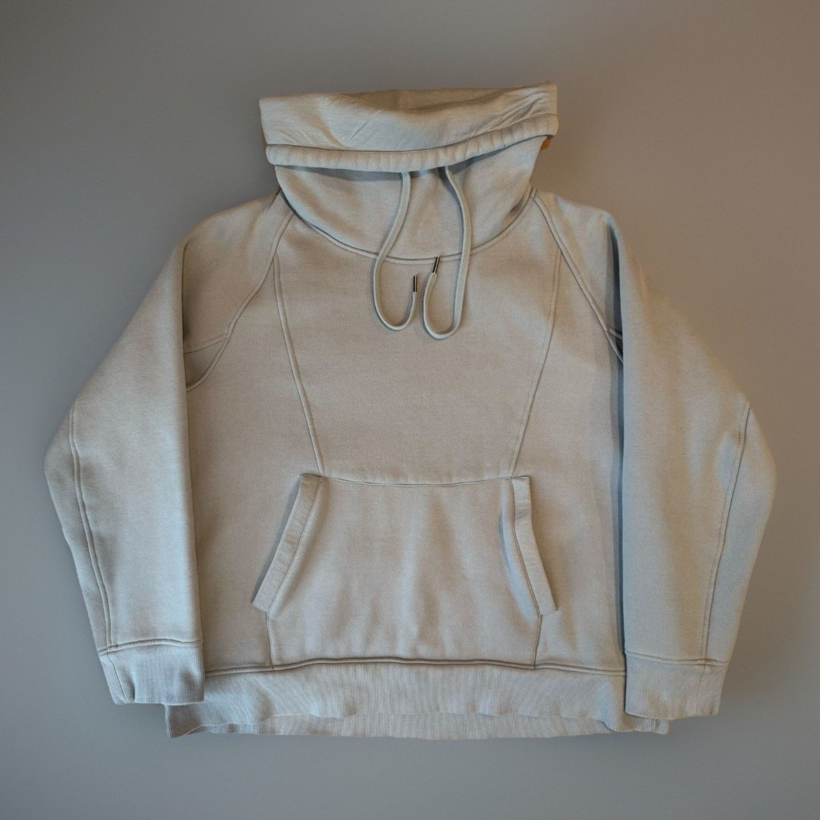 Helmut Lang Helmut Lang Hoodie Women's Gray Cowl Neck Fleece Pullover Size XXL / US 16-18 / IT 52-54 - 1 Thumbnail