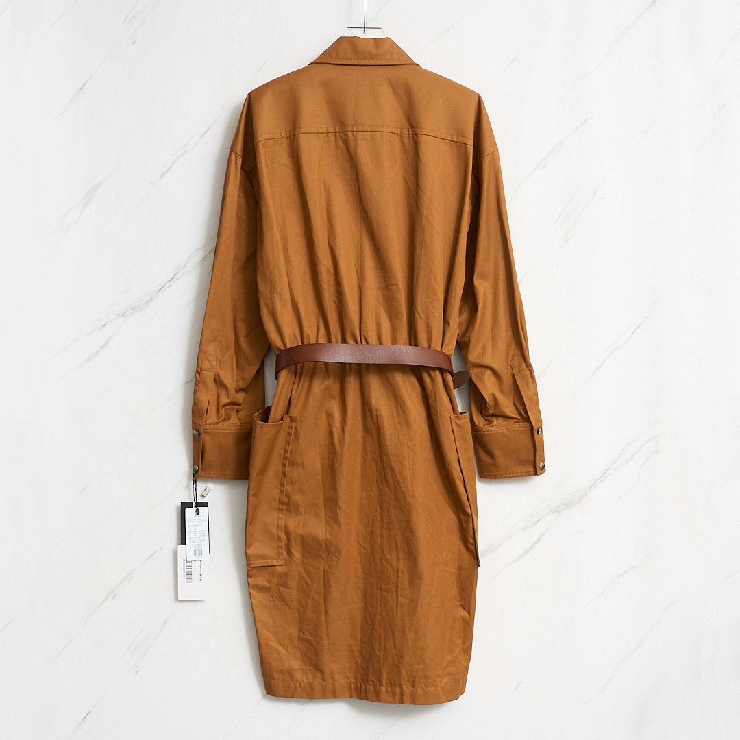 Saint Laurent Paris Saint Laurent Brown Utility Dress. Size S / US 4 / IT 40 - 3 Thumbnail