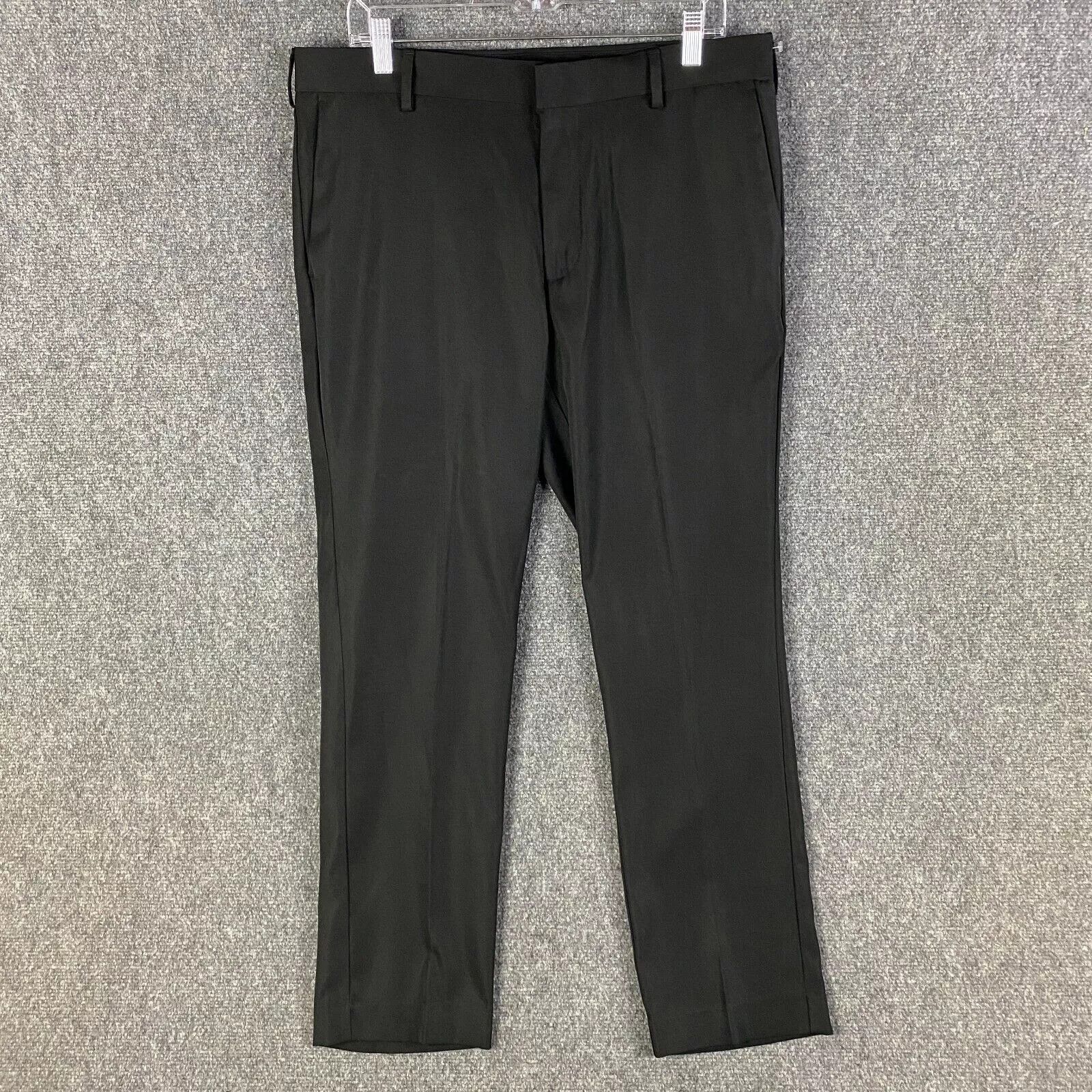 Izod Izod Slacks Men's 34x30 Slim Fit Polyester Black Dress Pants | Grailed