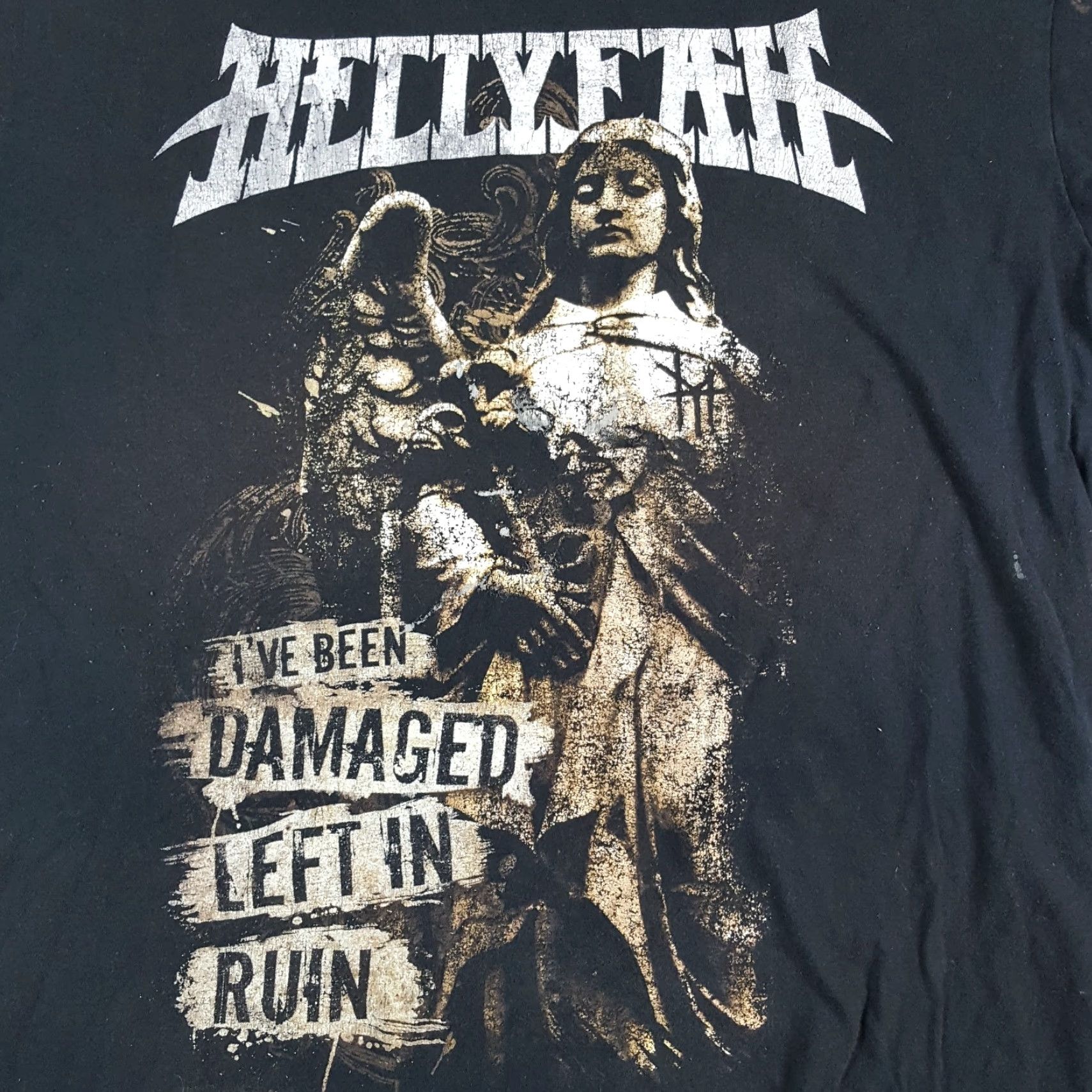 Gildan VINTAGE Hellyeah Metal Band T-Shirt Men’s Size S Black 90s 00s Rock Retro Y2K Guitar Logo Embroidered Campaign Tour Concert Gildan Small Shirt Size US S / EU 44-46 / 1 - 2 Thumbnail