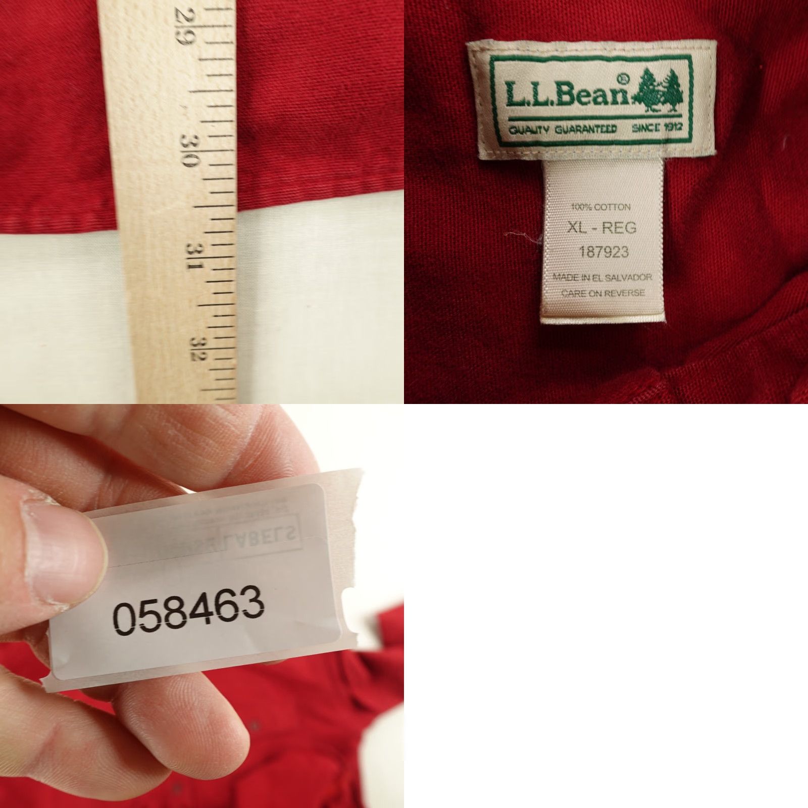 Vintage Vintage LL Bean Men's Flannel Shirt XL Red Casual Workwear Outdoor 90s Button Up Size US XL / EU 56 / 4 - 8 Thumbnail
