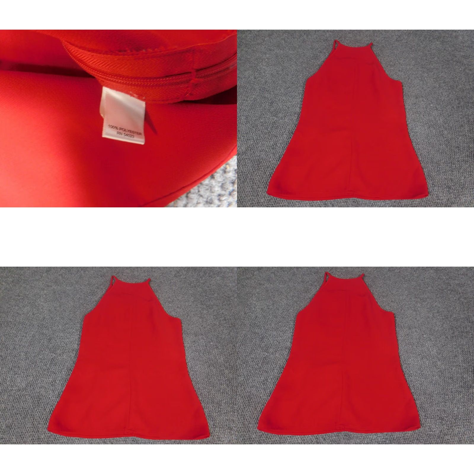 Banana Republic Banana Republic Blouse Womens Cap Sleeve Red 6 Pullover Collared Polyester Woven Ruffle Casual Classic Size M / US 6-8 / IT 42-44 - 8 Thumbnail