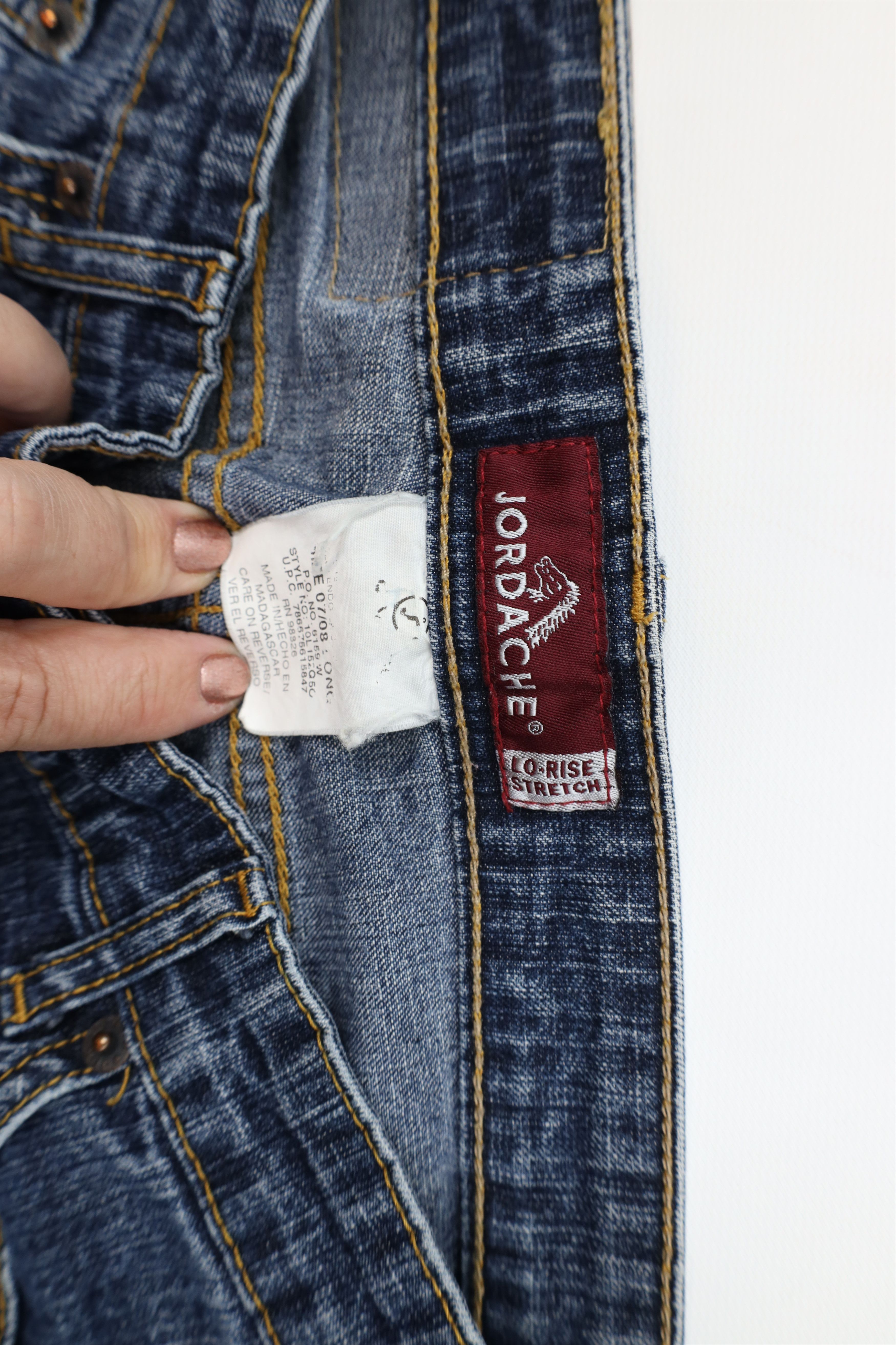 Vintage Vintage 90s Streetwear Babydoll Stretch Flared Denim Jeans Size 30" / US 8 / IT 44 - 6 Thumbnail