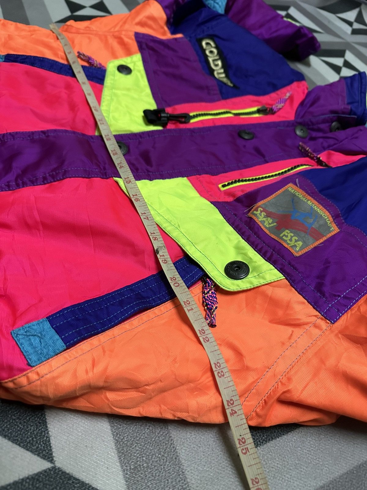 Japanese Brand Extreme line by Golwin multicolor ski jacket Size US L / EU 52-54 / 3 - 13 Thumbnail