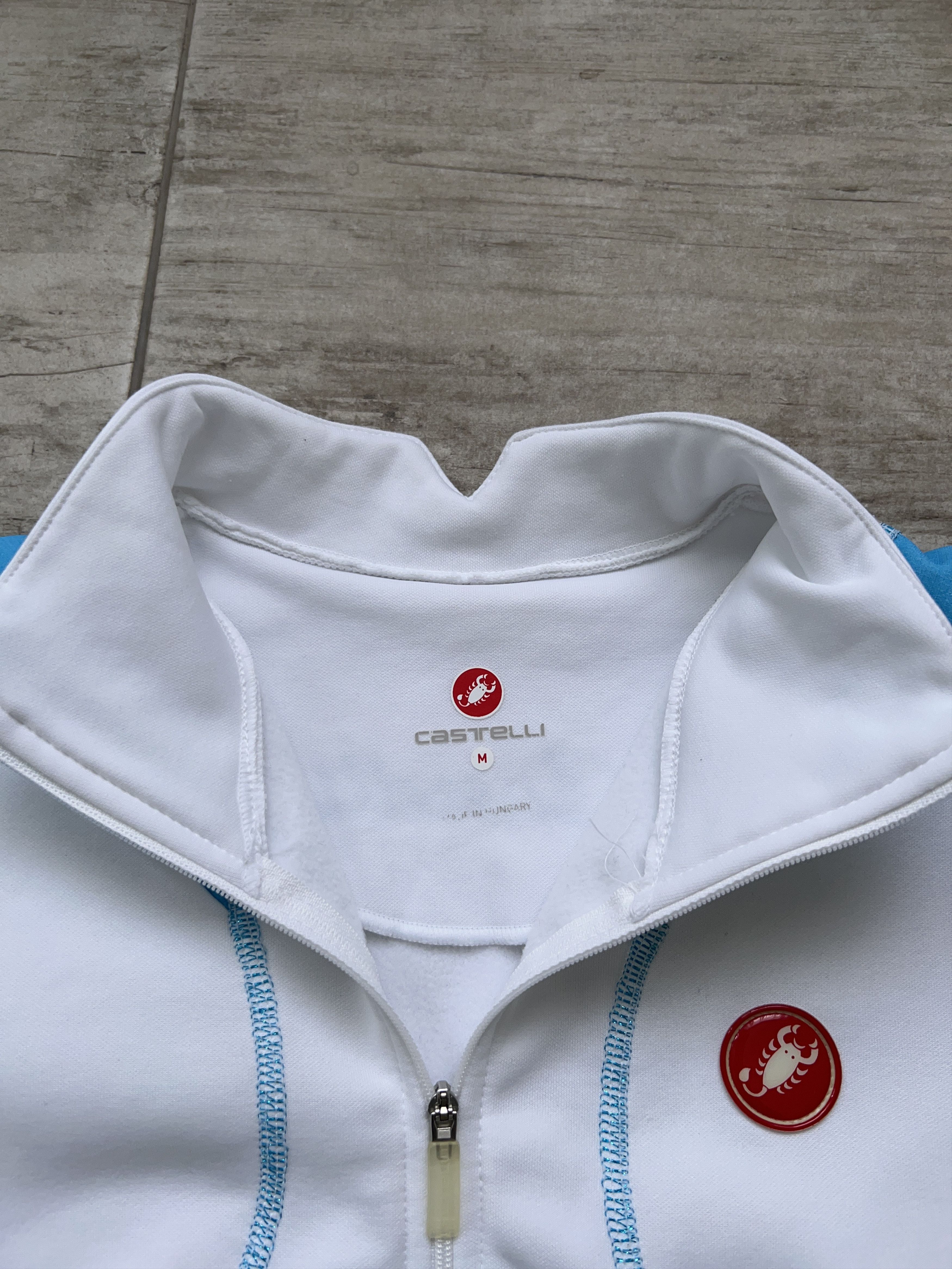 Other Castelli Cycling Fleece Jacket White Full Zip Sweater Size M Size M / US 6-8 / IT 42-44 - 2 Thumbnail