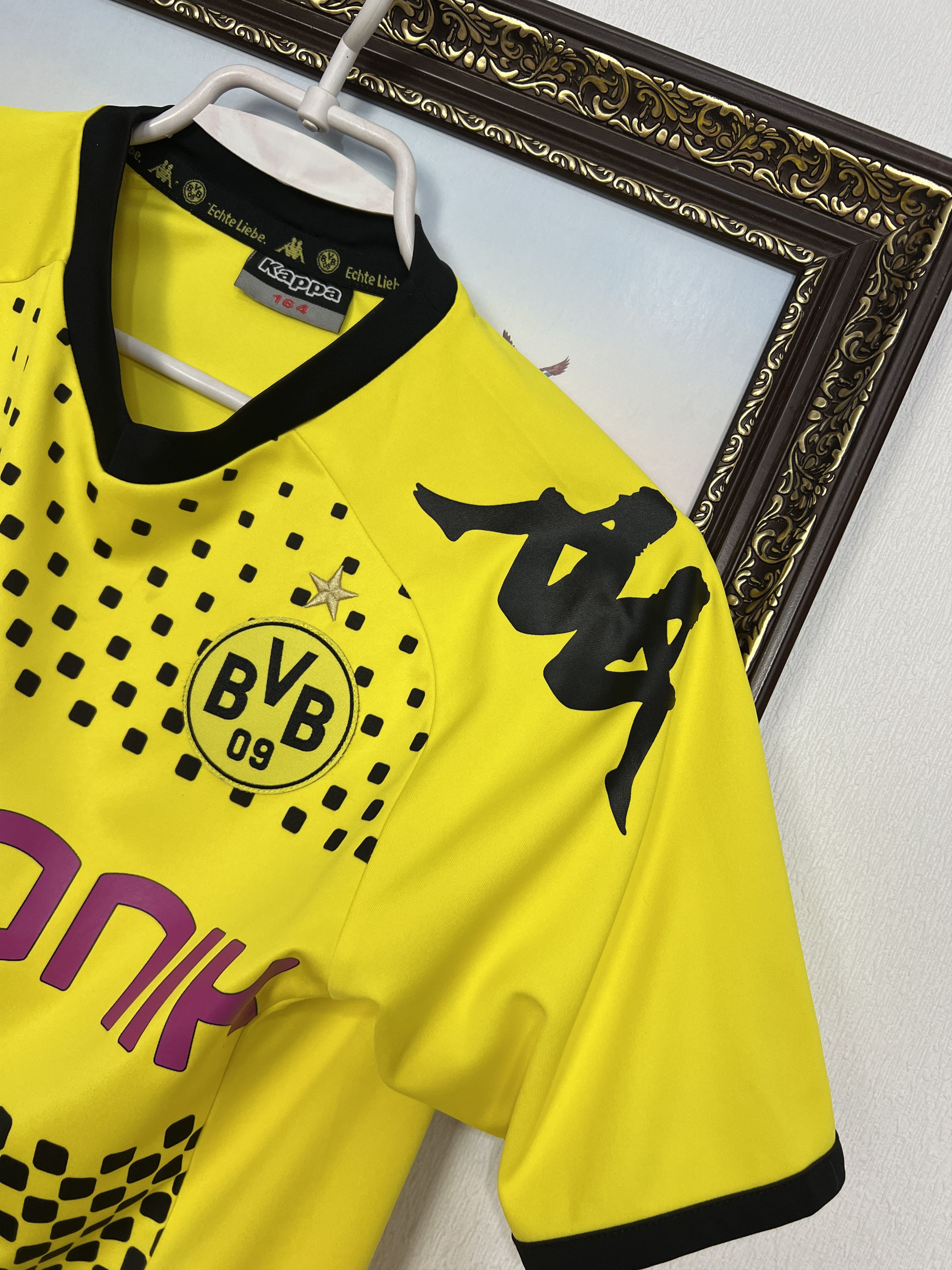 Kappa Borussia Dortmund football shirt Soccer Jersey Trikot BoysXL Size US XXS / EU 40 - 4 Thumbnail