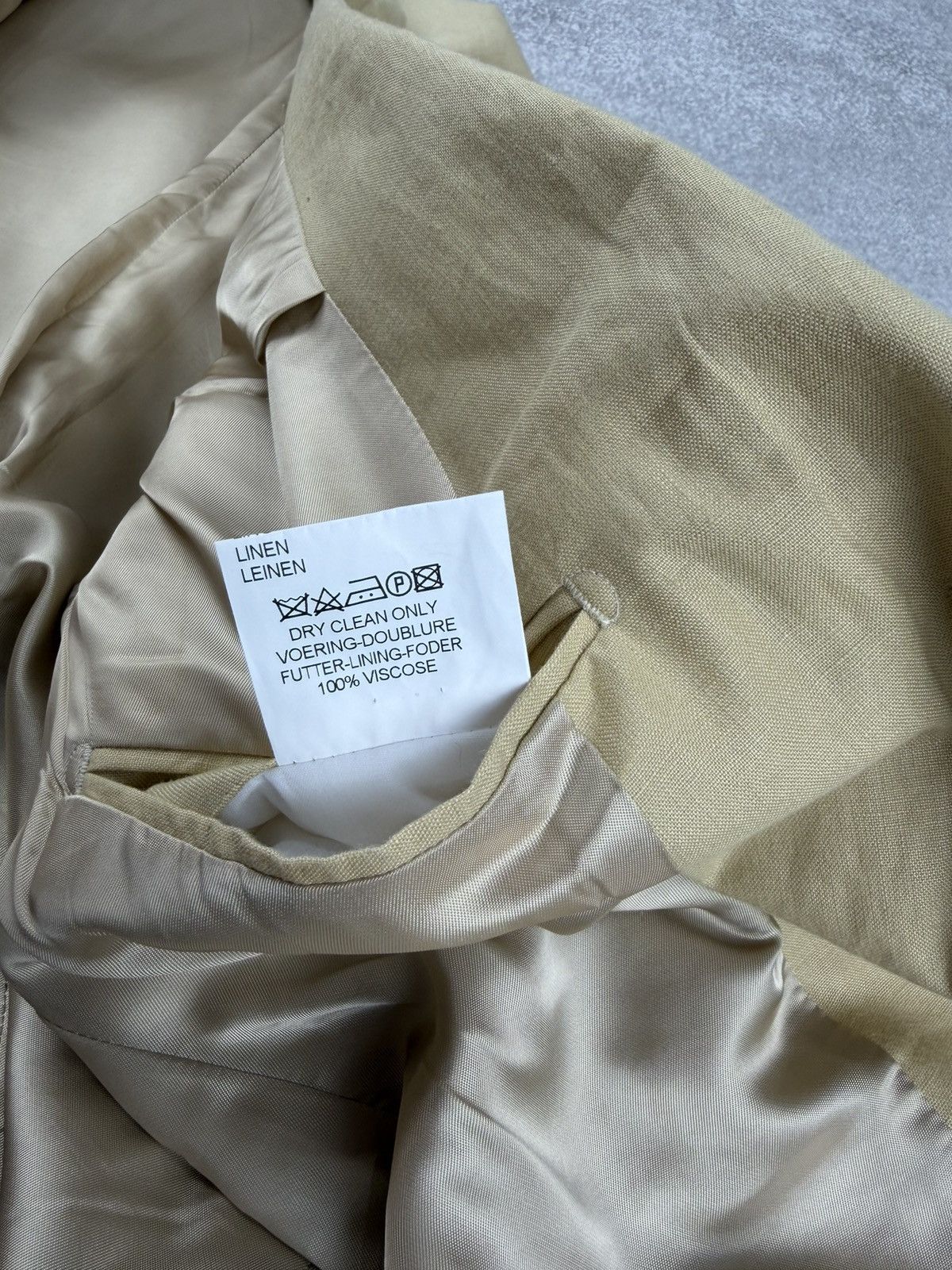 Other Cordings Piccadilly London Linen Blazer Cream Beige Size 40R Size 40R - 12 Thumbnail