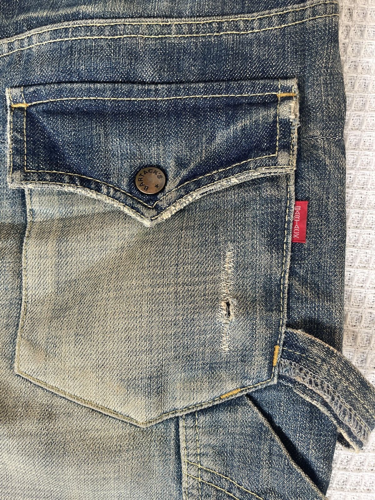 Hysteric Glamour Vintage 90s🔥BARTACK x QUADRO🔥Distressed Carpenter Denim Size US 30 / EU 46 - 13 Thumbnail