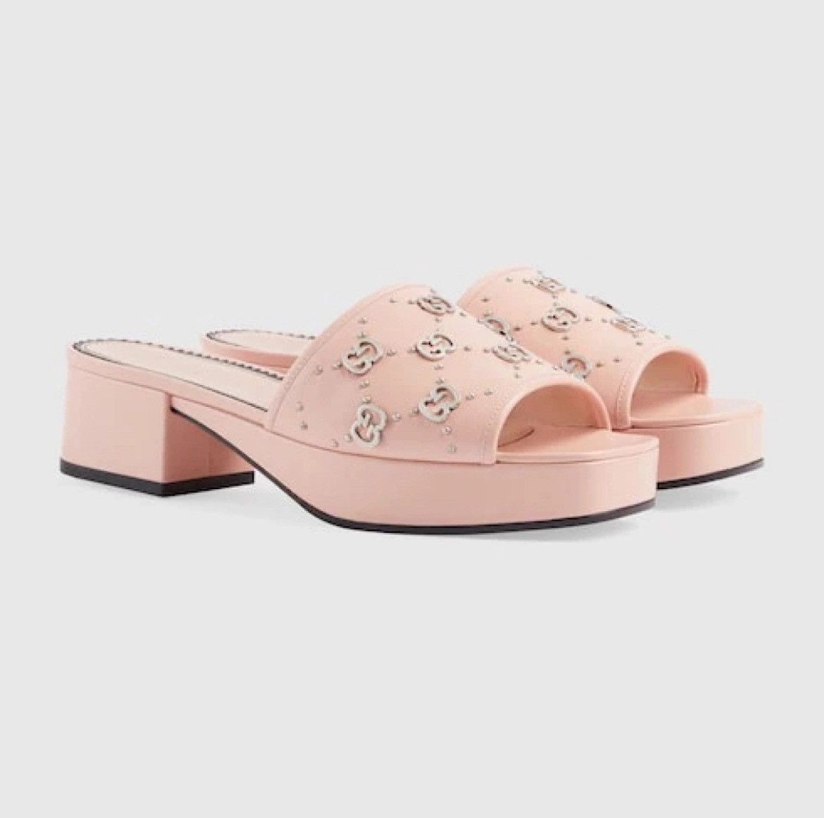 Gucci Gucci Interlocking G Studs Slide Sandals Size 39 Size ONE SIZE - 2 Thumbnail