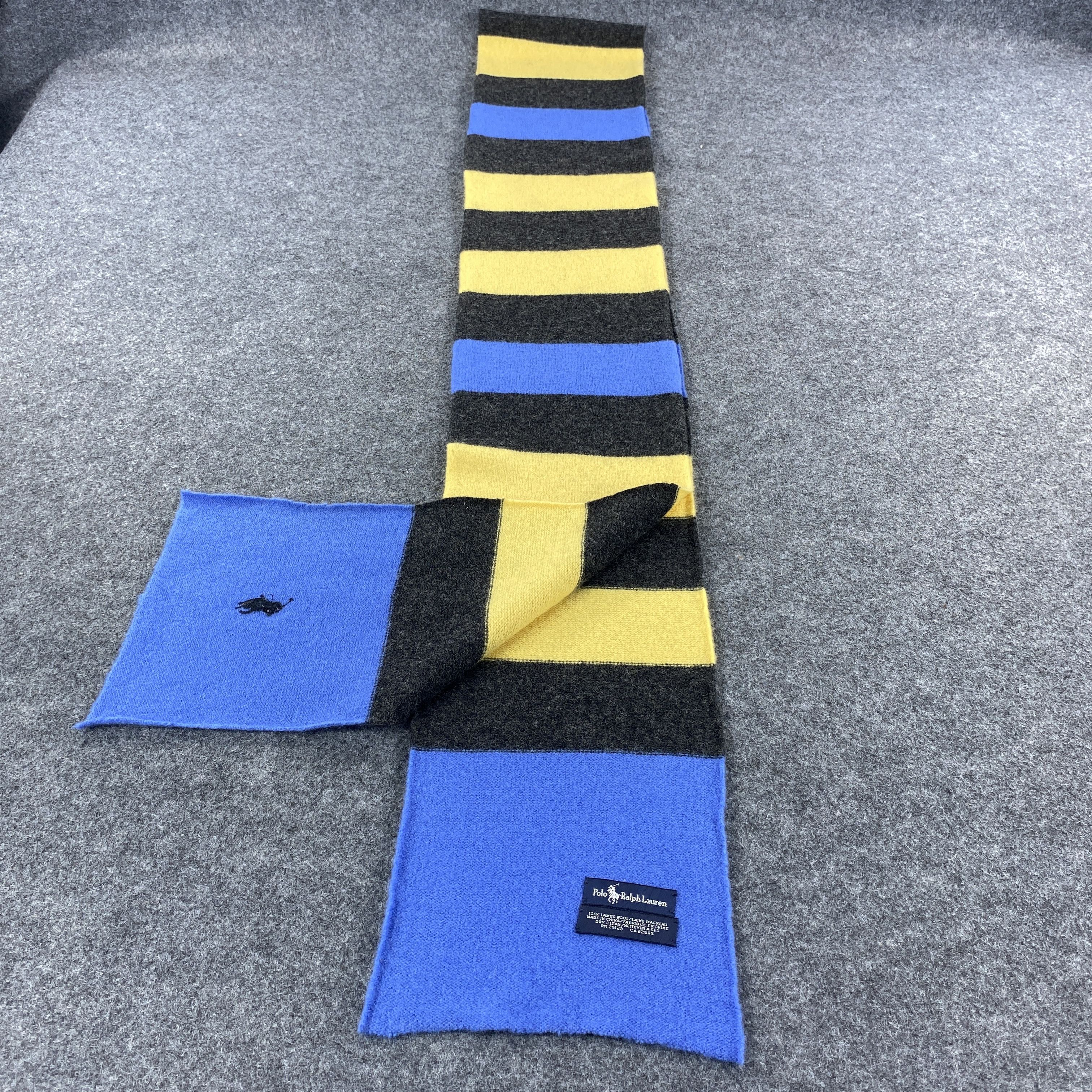 Polo Ralph Lauren × Vintage GF10501 Polo Ralph Lauren Scarf Neck Wear Muffler Nova Check Size ONE SIZE - 5 Thumbnail