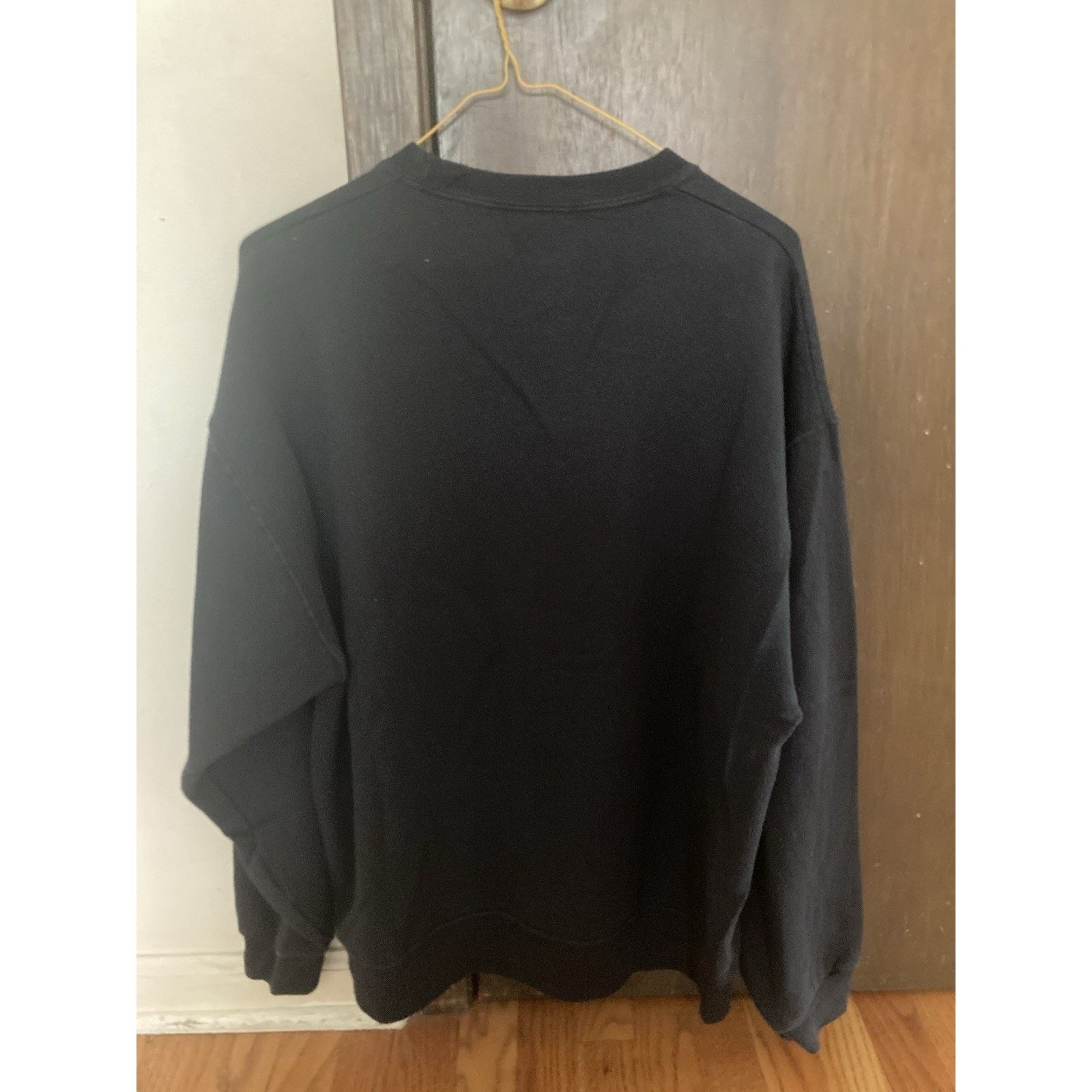 Fruit Of The Loom Vintage 90s Fruit of the Loom Black Blank Sweatshirt L Size US L / EU 52-54 / 3 - 3 Thumbnail