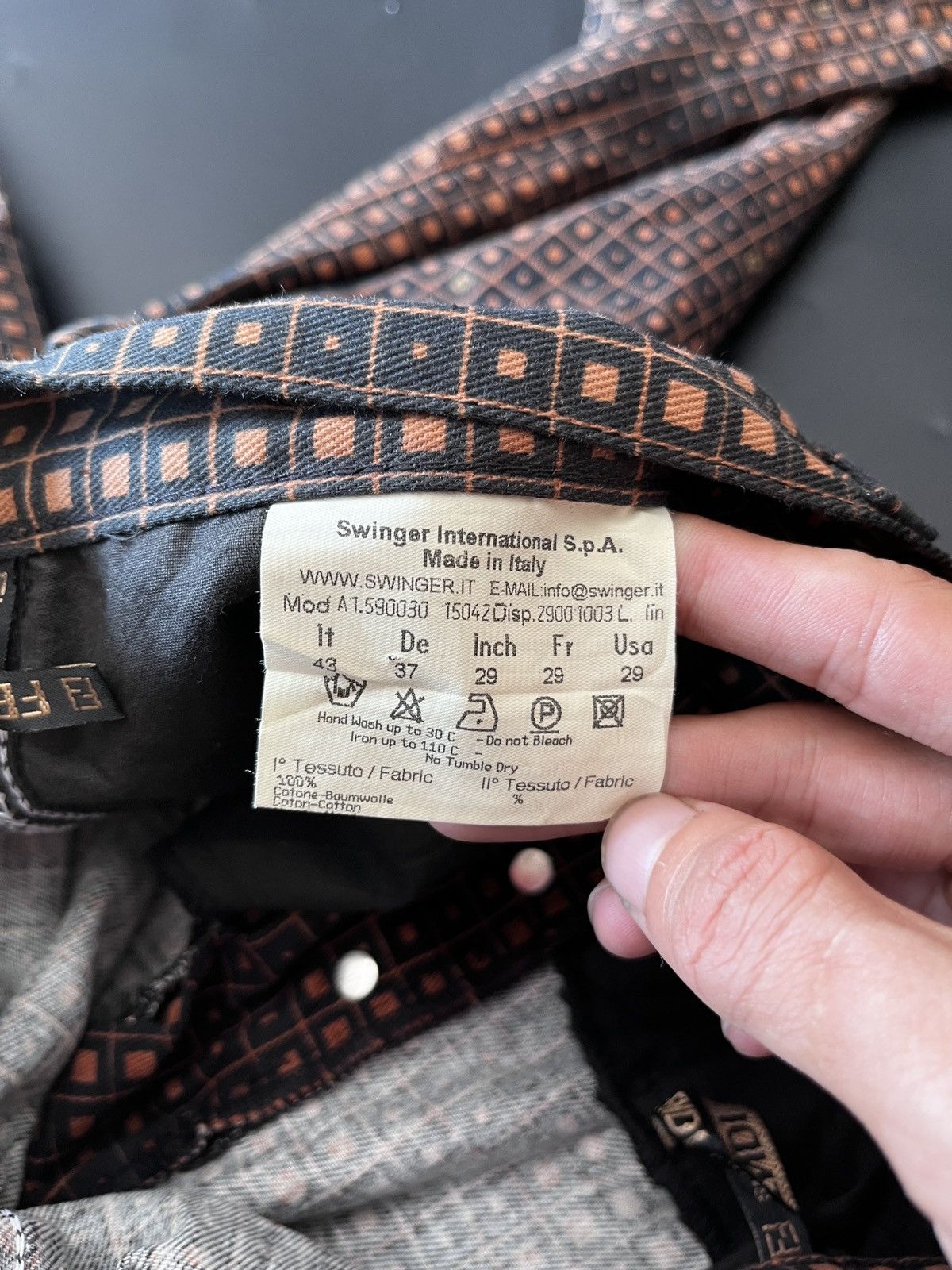 Fendi Fendi Zucca Monogram Jeans Size US 29 - 9 Thumbnail
