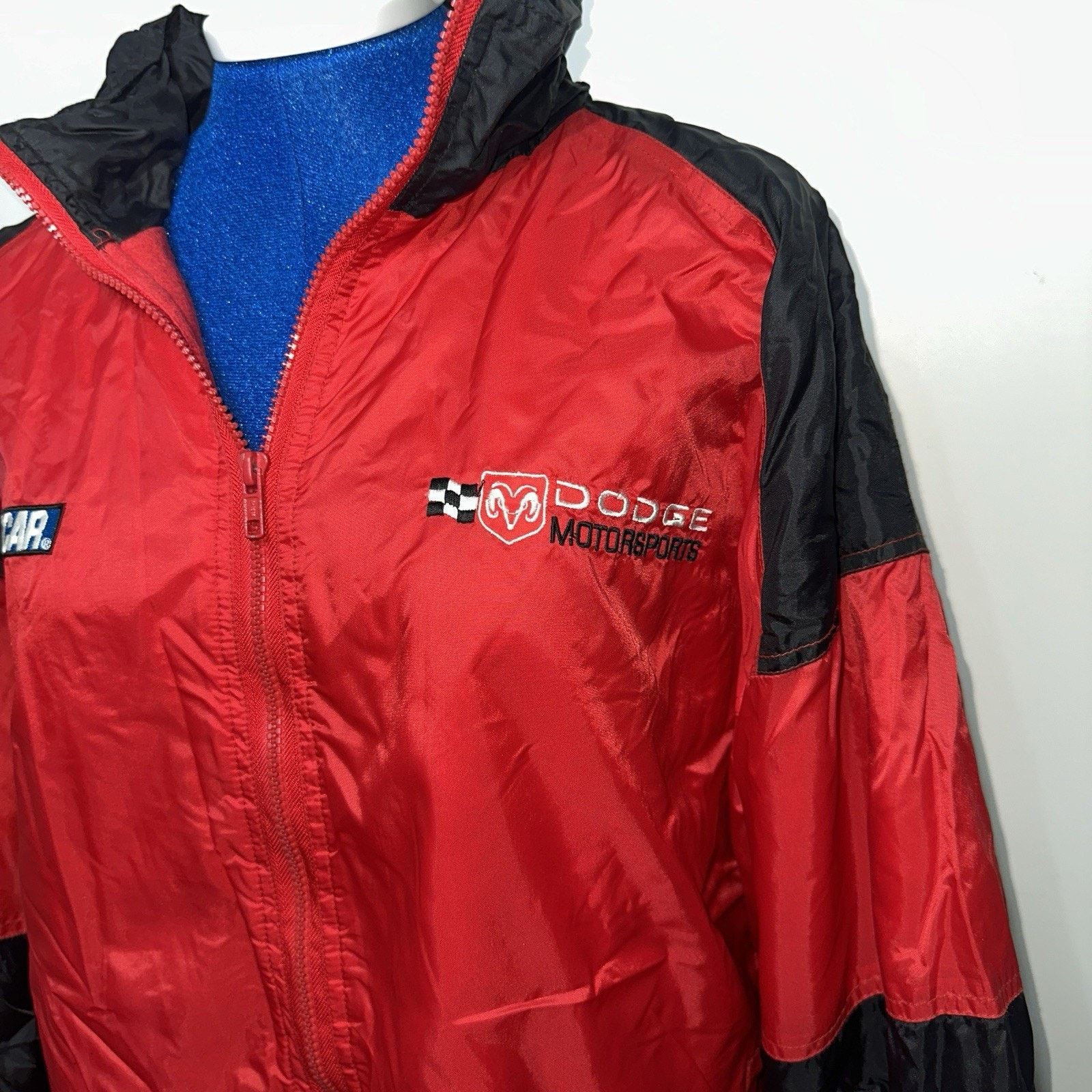 NASCAR Dodge Motorsports NASCAR Jacket Mens XL Red Windbreaker Size US XL / EU 56 / 4 - 3 Thumbnail