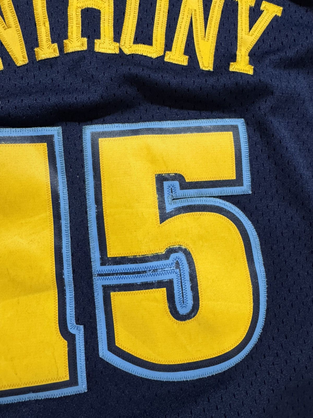 NBA × Reebok × Vintage Carmelo Anthony Denver Nuggets Jersey Swingman Alt NBA Blue Size US XL / EU 56 / 4 - 8 Thumbnail