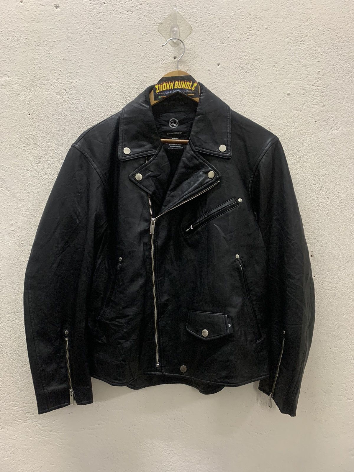 Undercover GU x Undercover Eliminate The Noise Synthetic Leater Size US XS / EU 42 / 0 - 1 Thumbnail