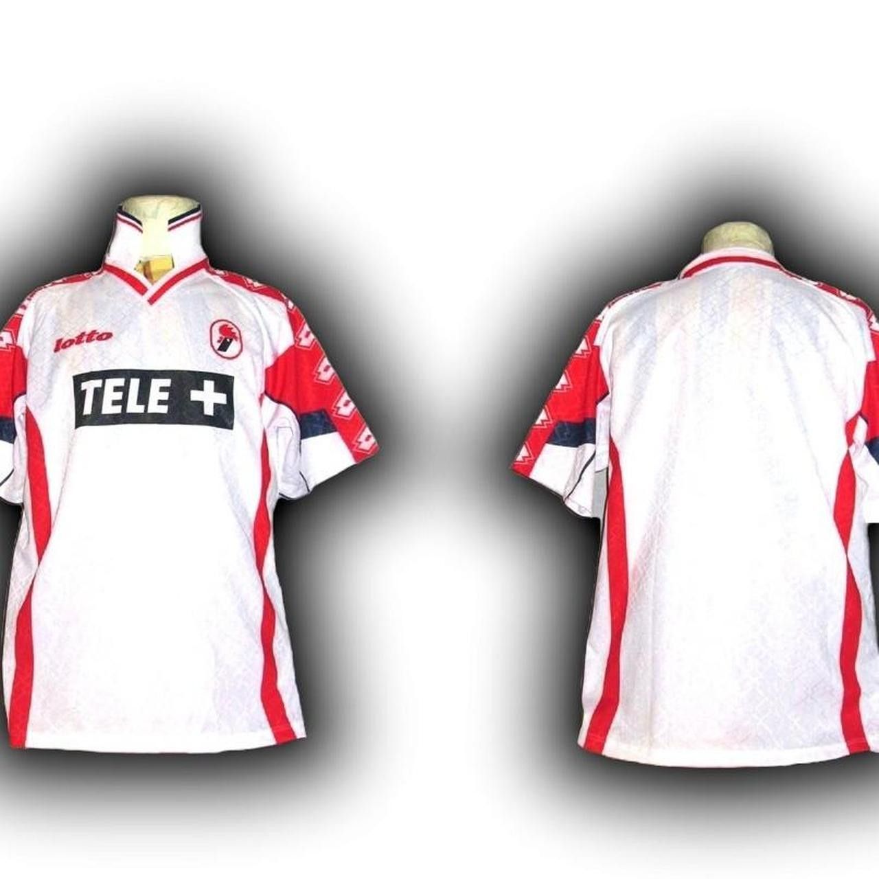 Lotto Sport Fc Bari Italy 1999 2000 Home Shirt Jersey Size US L / EU 52-54 / 3 - 3 Thumbnail